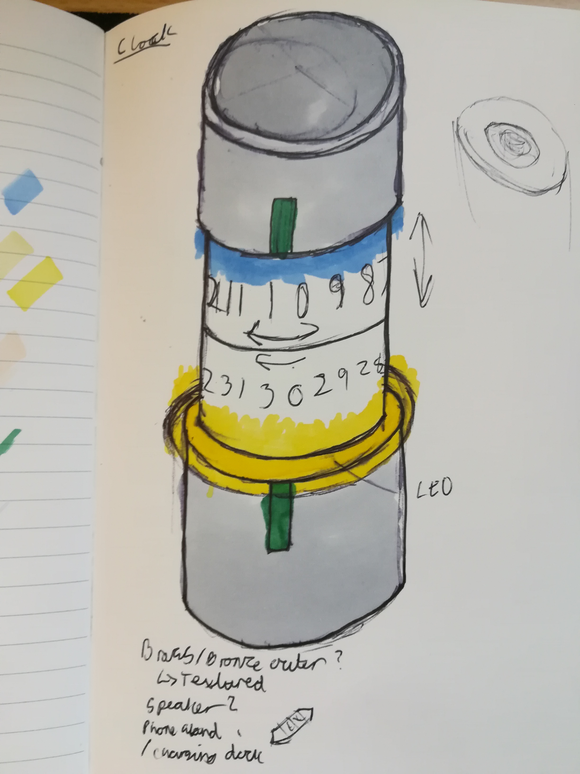 First concept drawing and rendering
