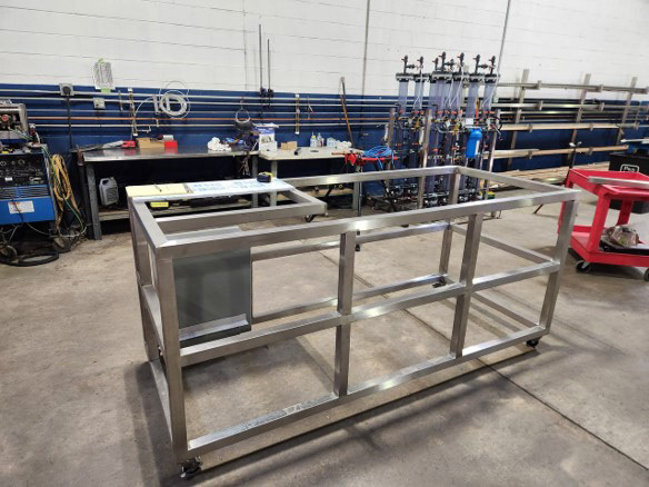 Welding in progress