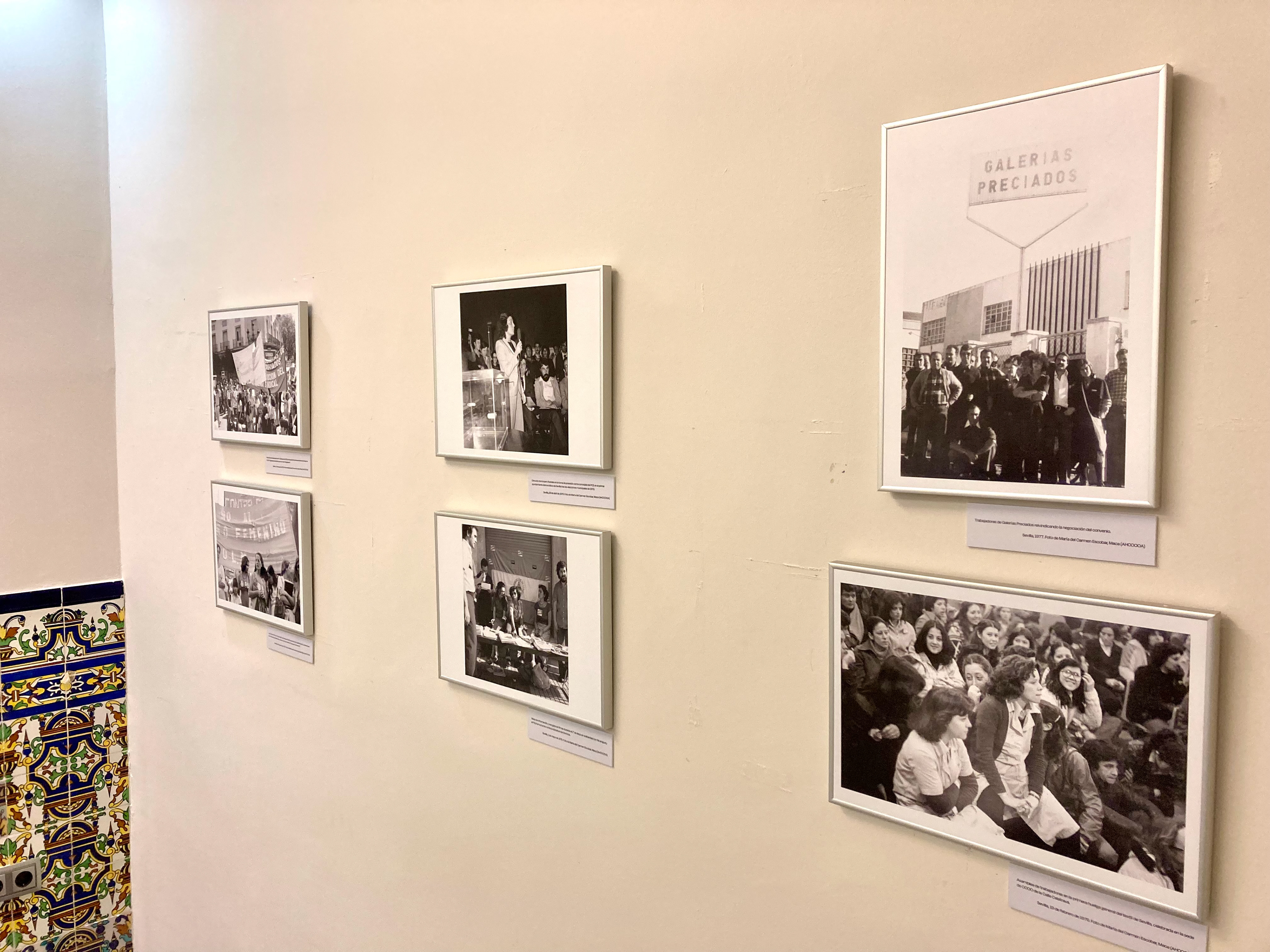 fotografia de archivo retocada, impresa y enmarcada con cartela explicativa en cartón pluma