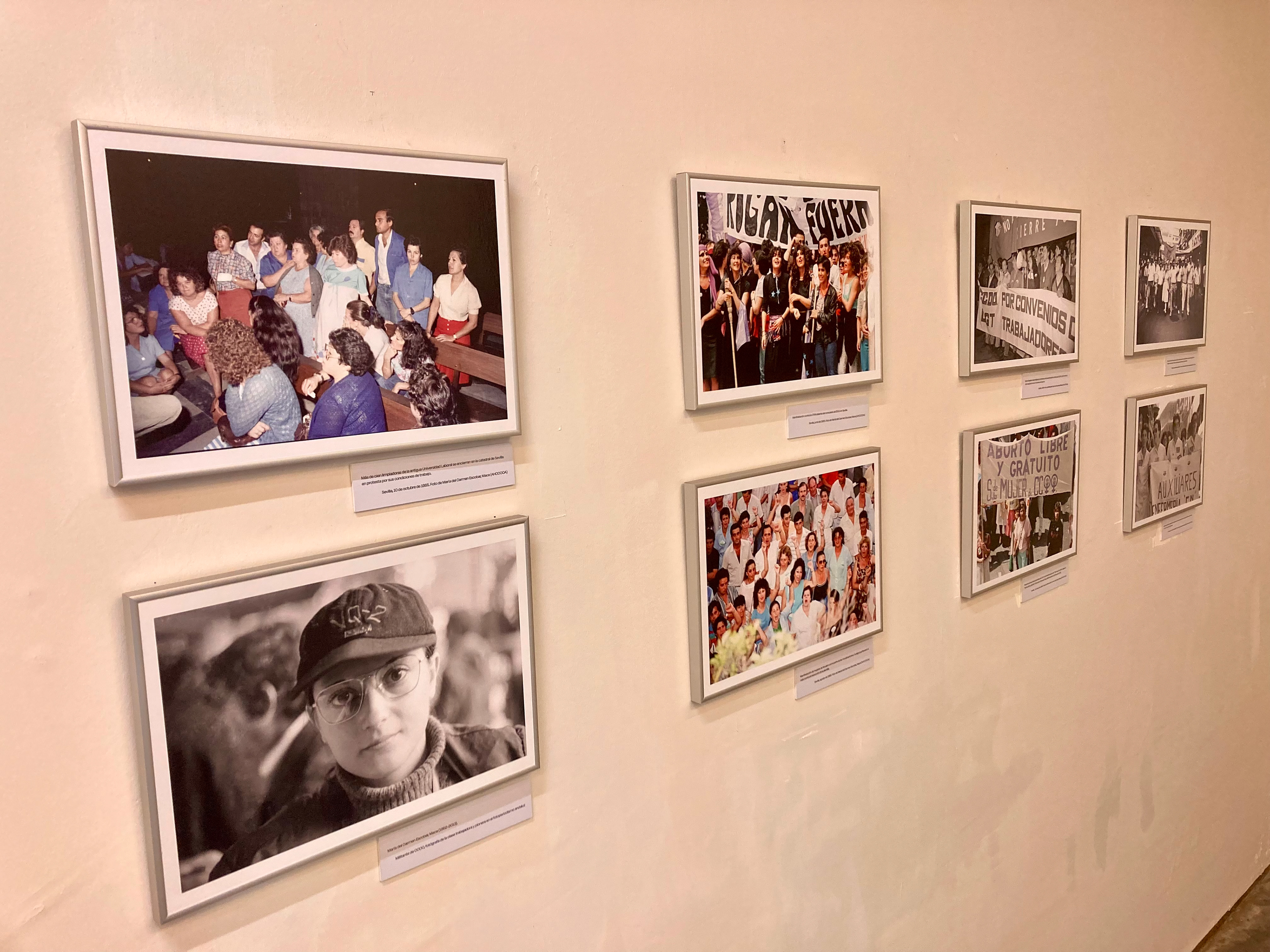 fotografia de archivo retocada, impresa y enmarcada con cartela explicativa en cartón pluma