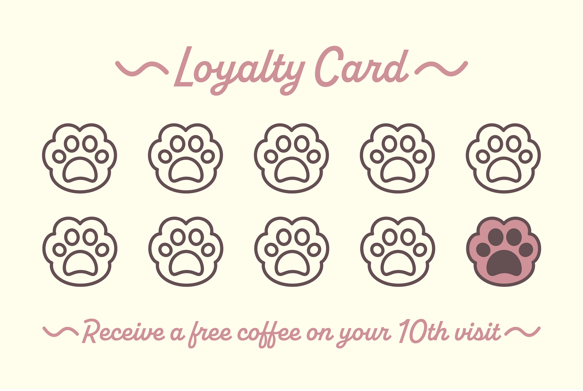 Loyalty card back