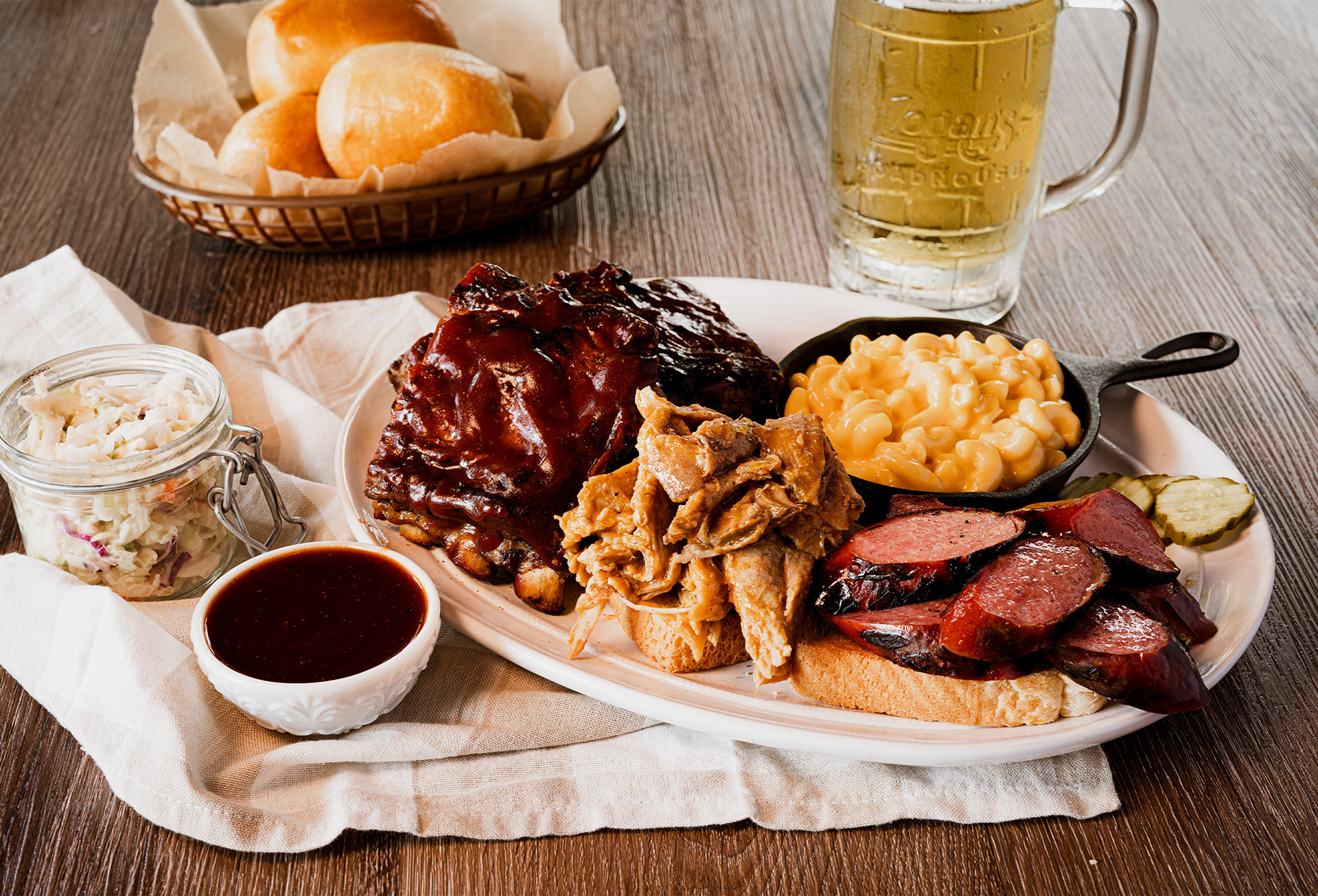 Logan's Roadhouse - Triple BBQ Platter