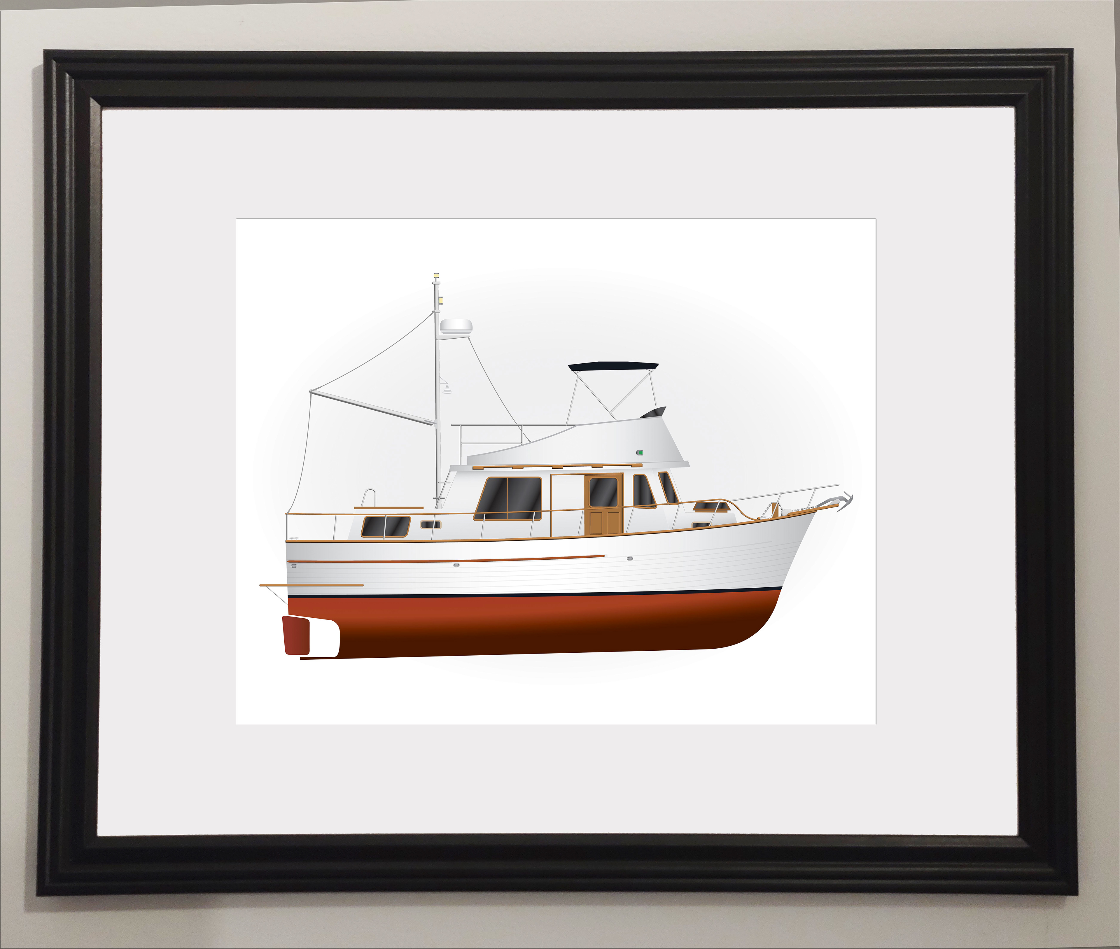 Custom print for client, Marine Traveler 34