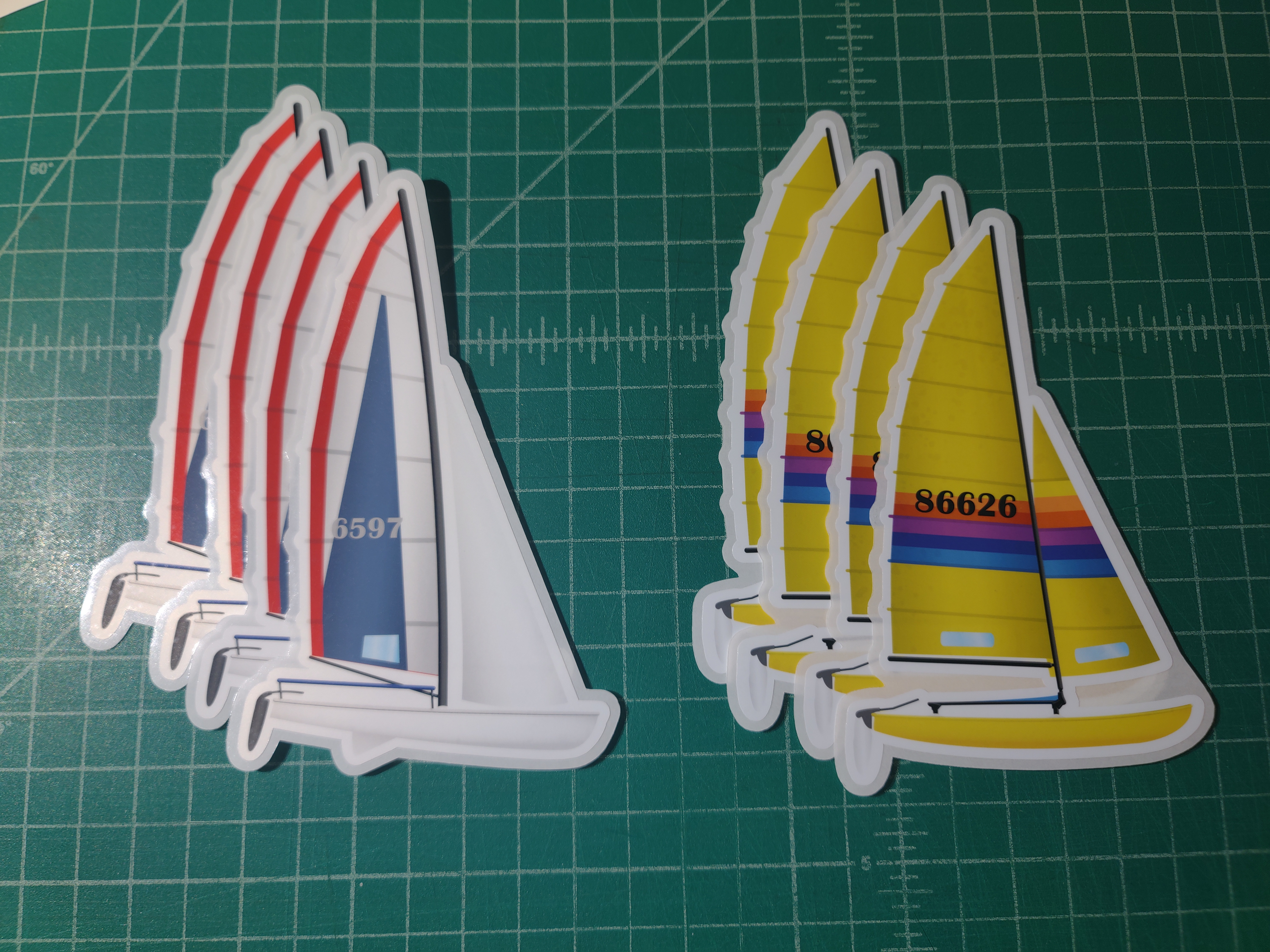 Custom made stickers for a client