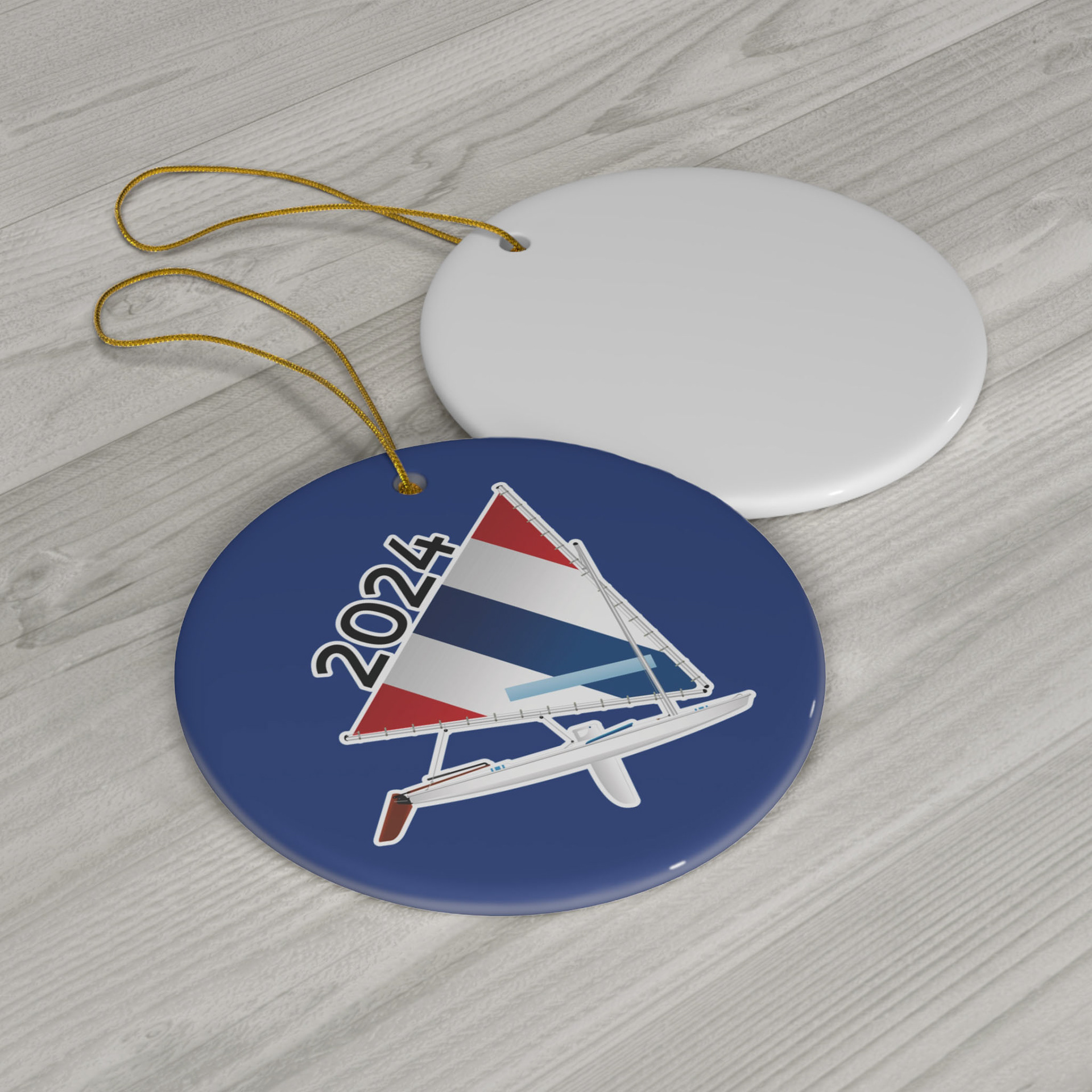 Custom Ornament for a client, Sunfish ornament