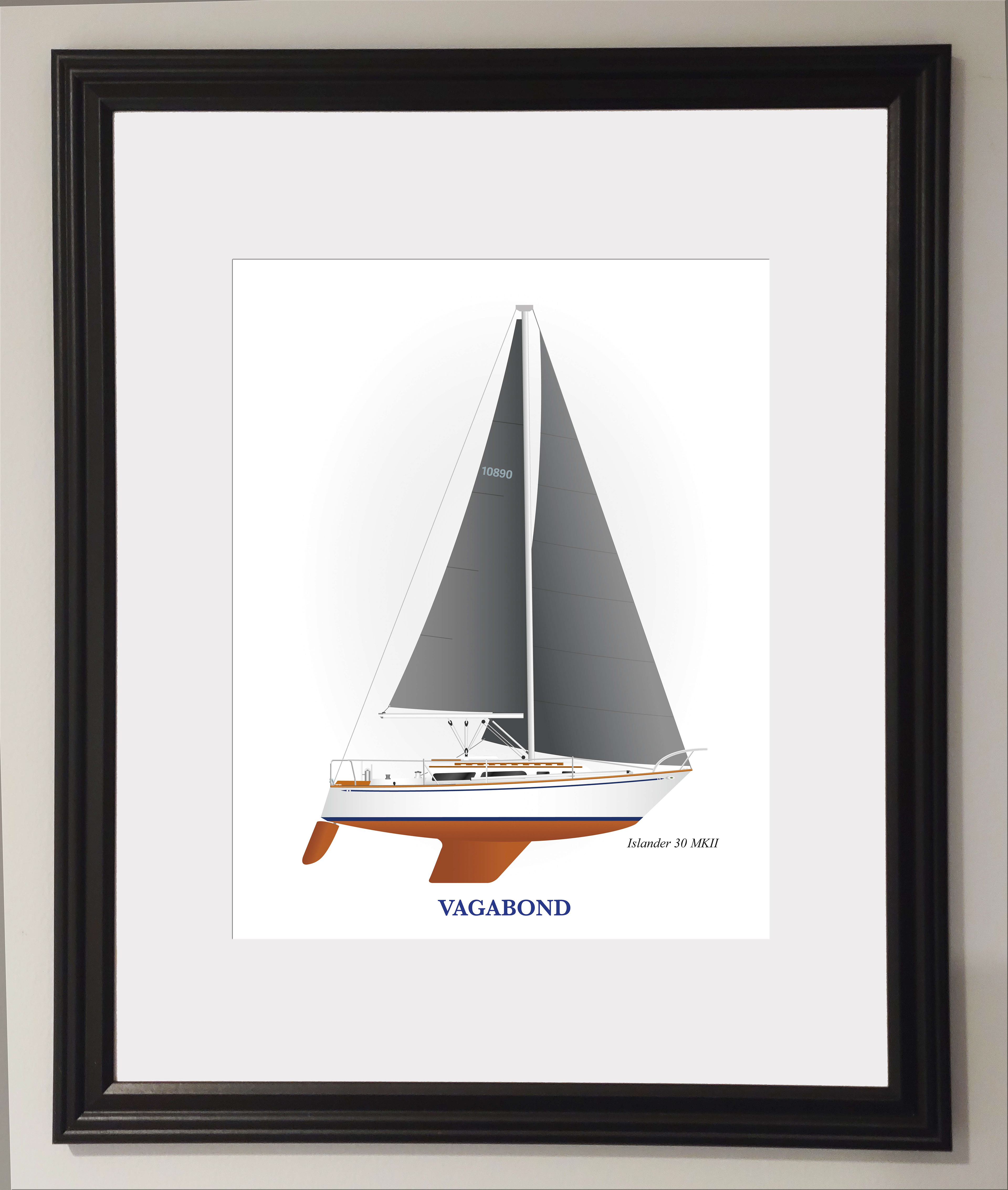 Custom print for client. Islander 30MKII