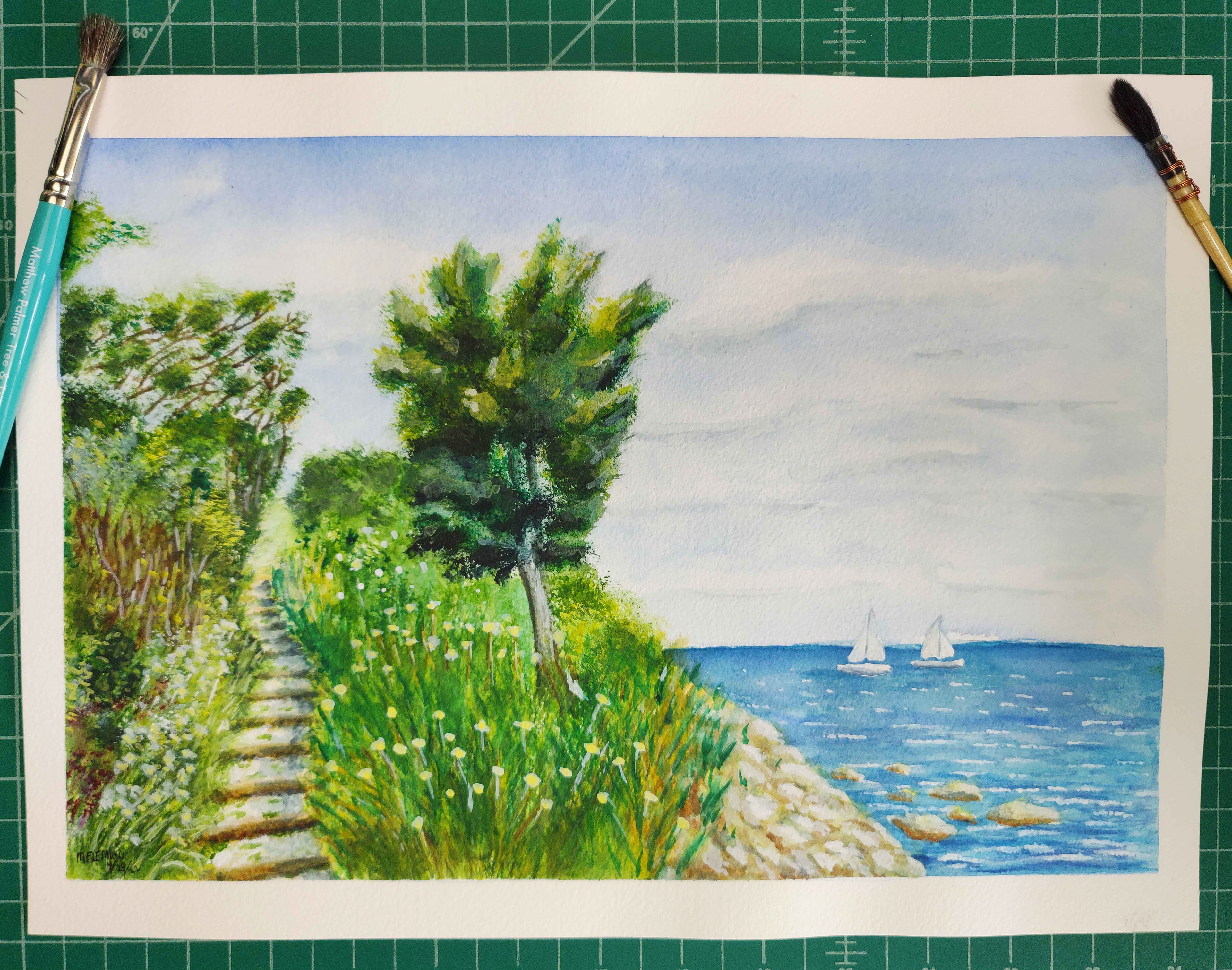 Cap Cod watercolor painting