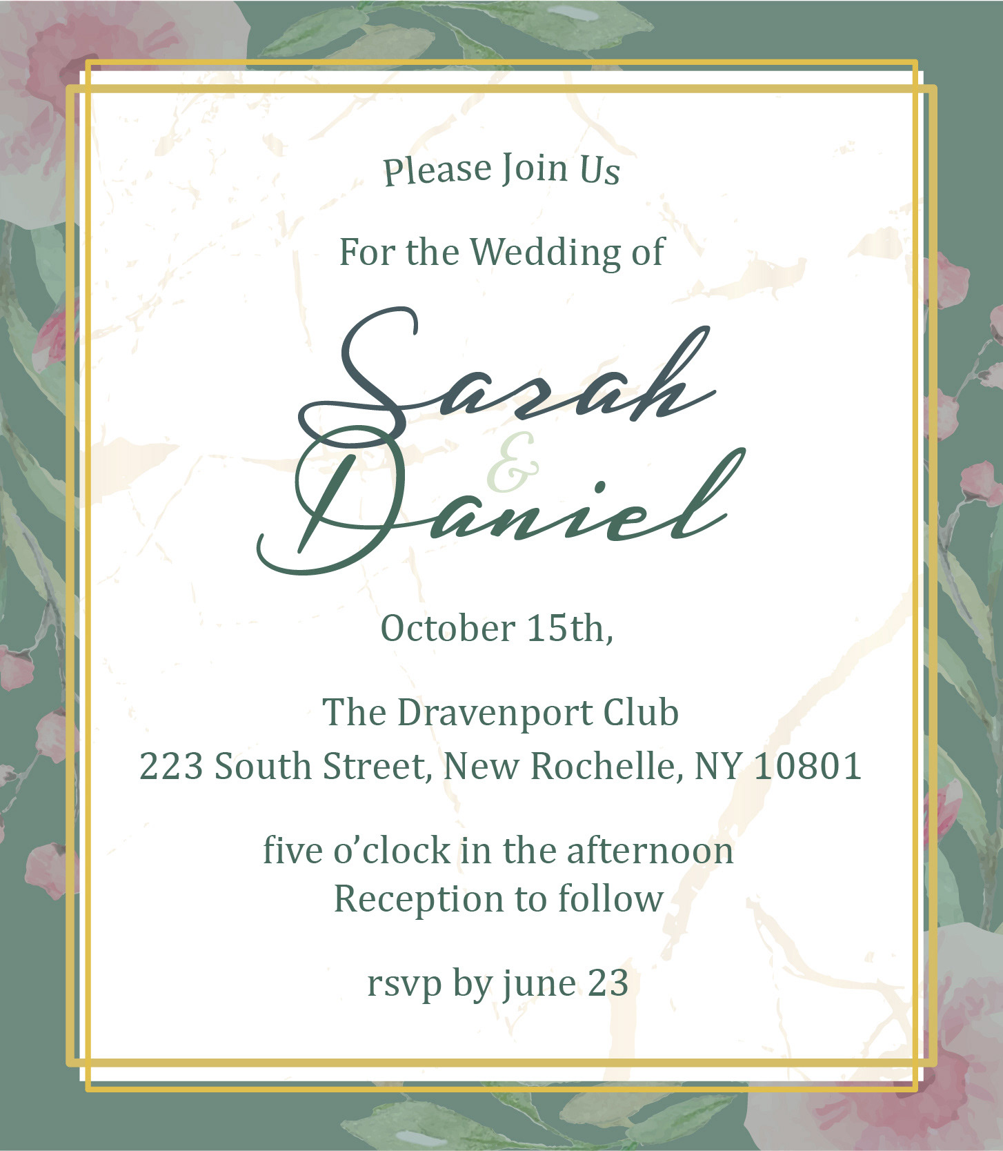 Wedding invitation