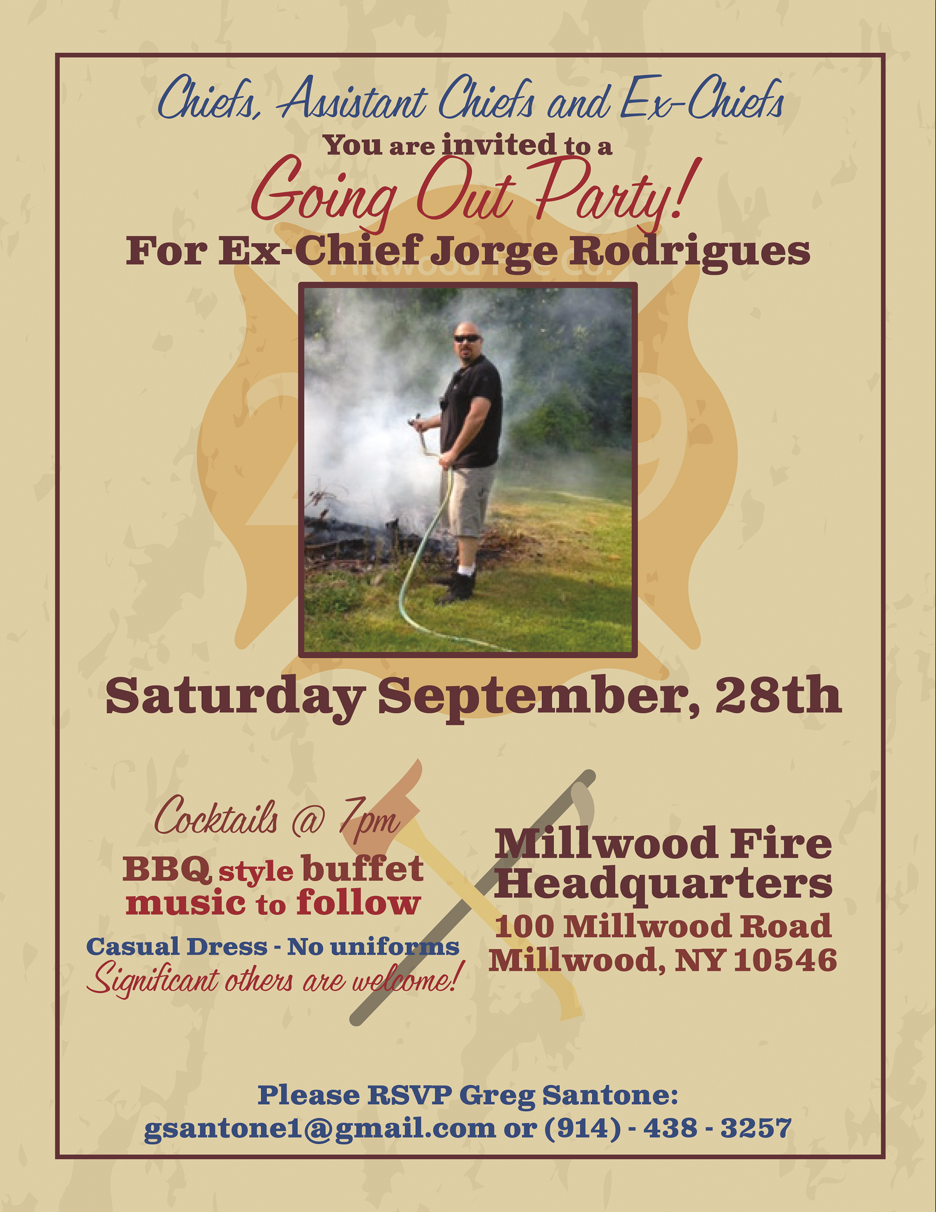 Millwood Fire Department Chief BBQ 2019 Created with Adobe Indesign CC