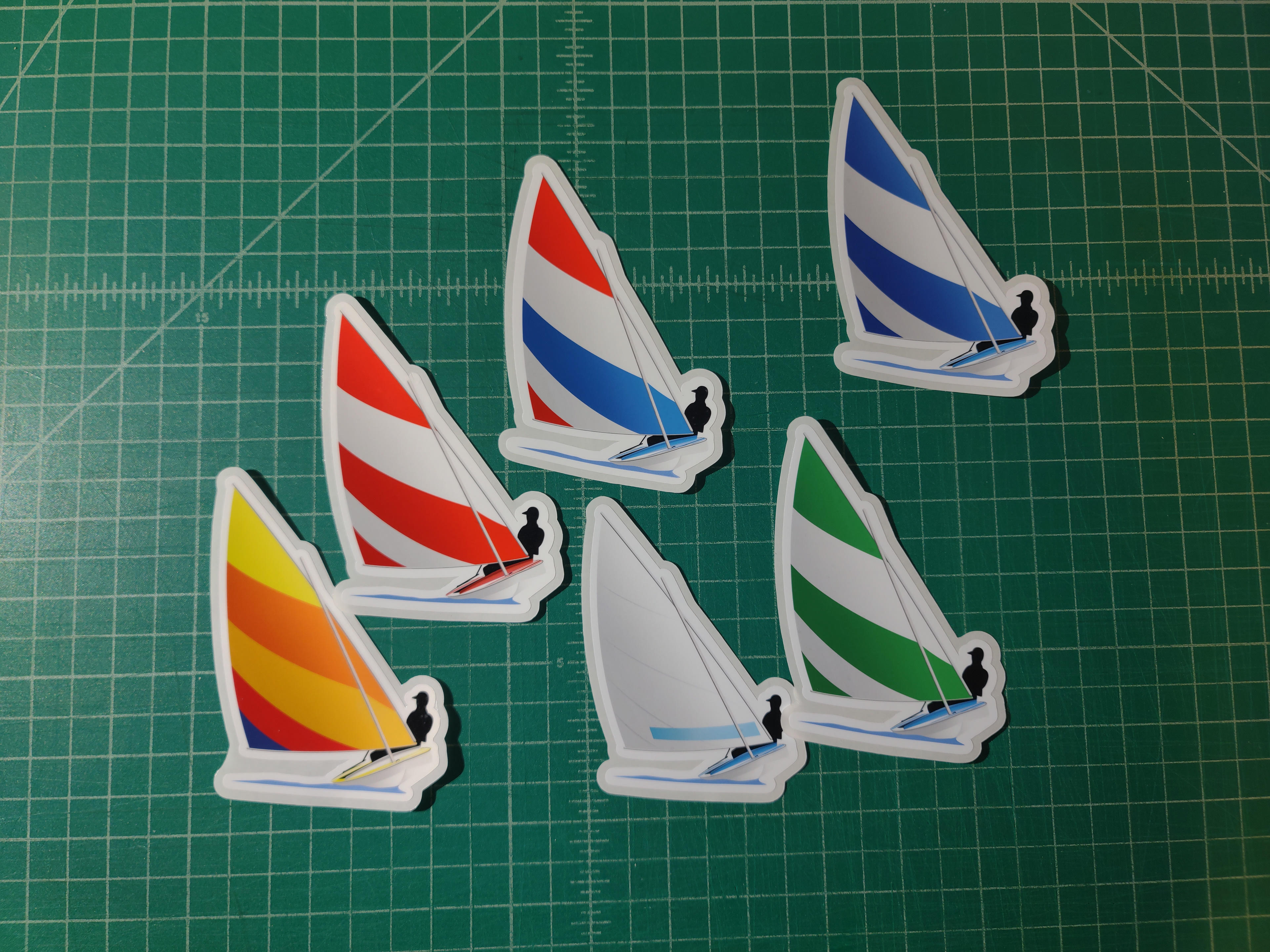 Custom made stickers for a client, Sunfish