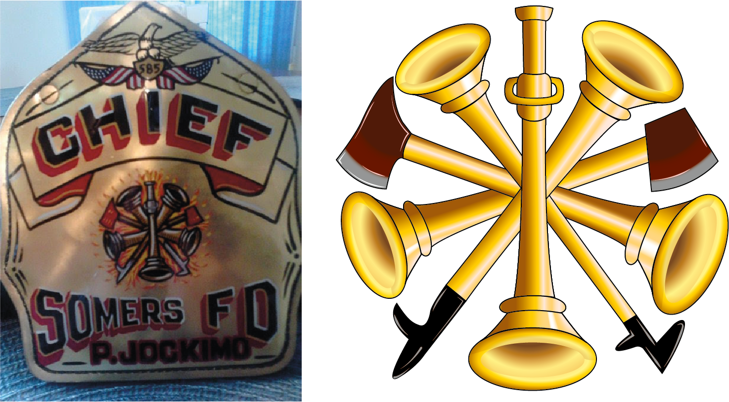 Art re-creation from Fire Department Helmet Shield 2020 Created with Adobe Photoshop CC