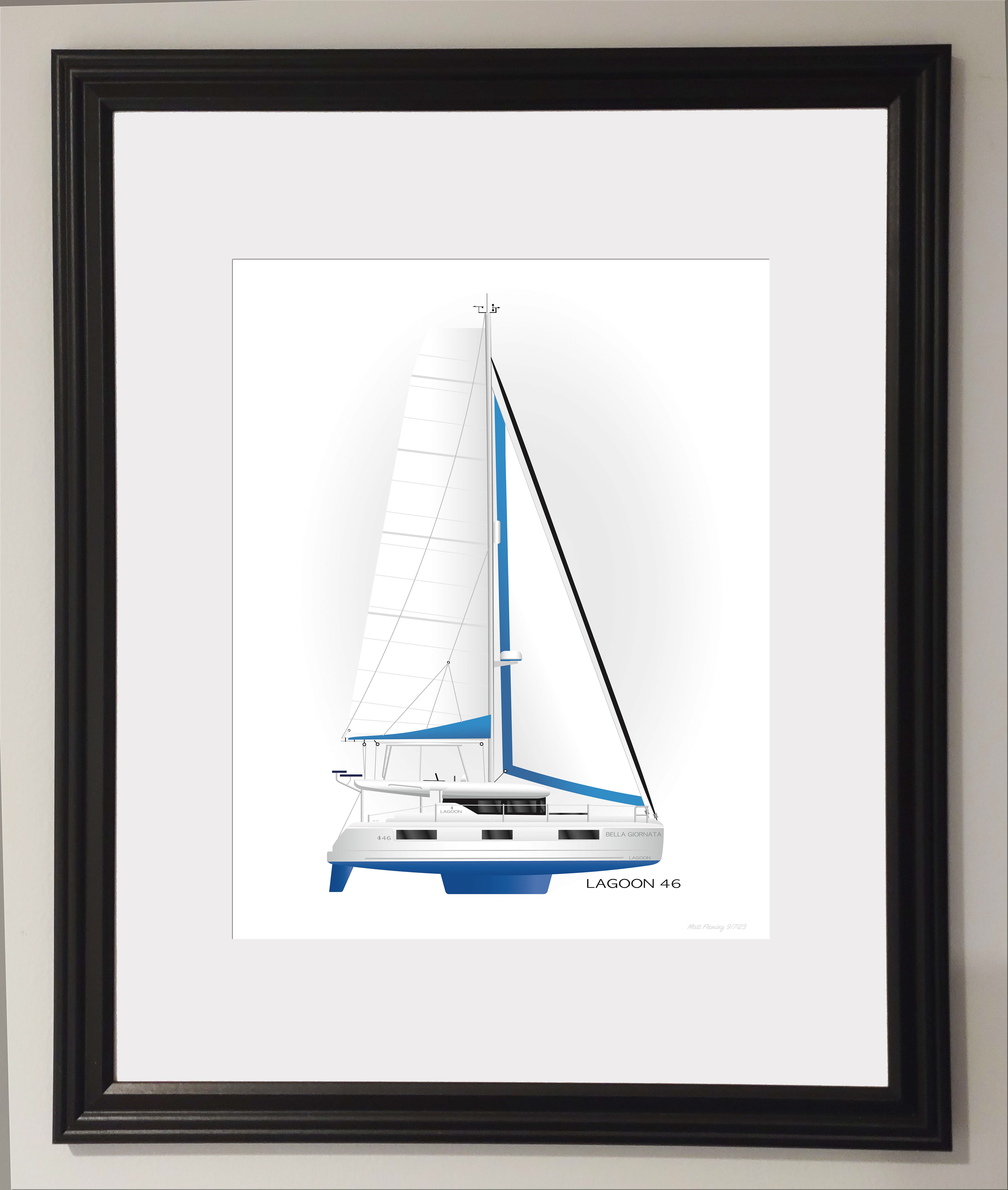 Custom print for client. Lagoon 46