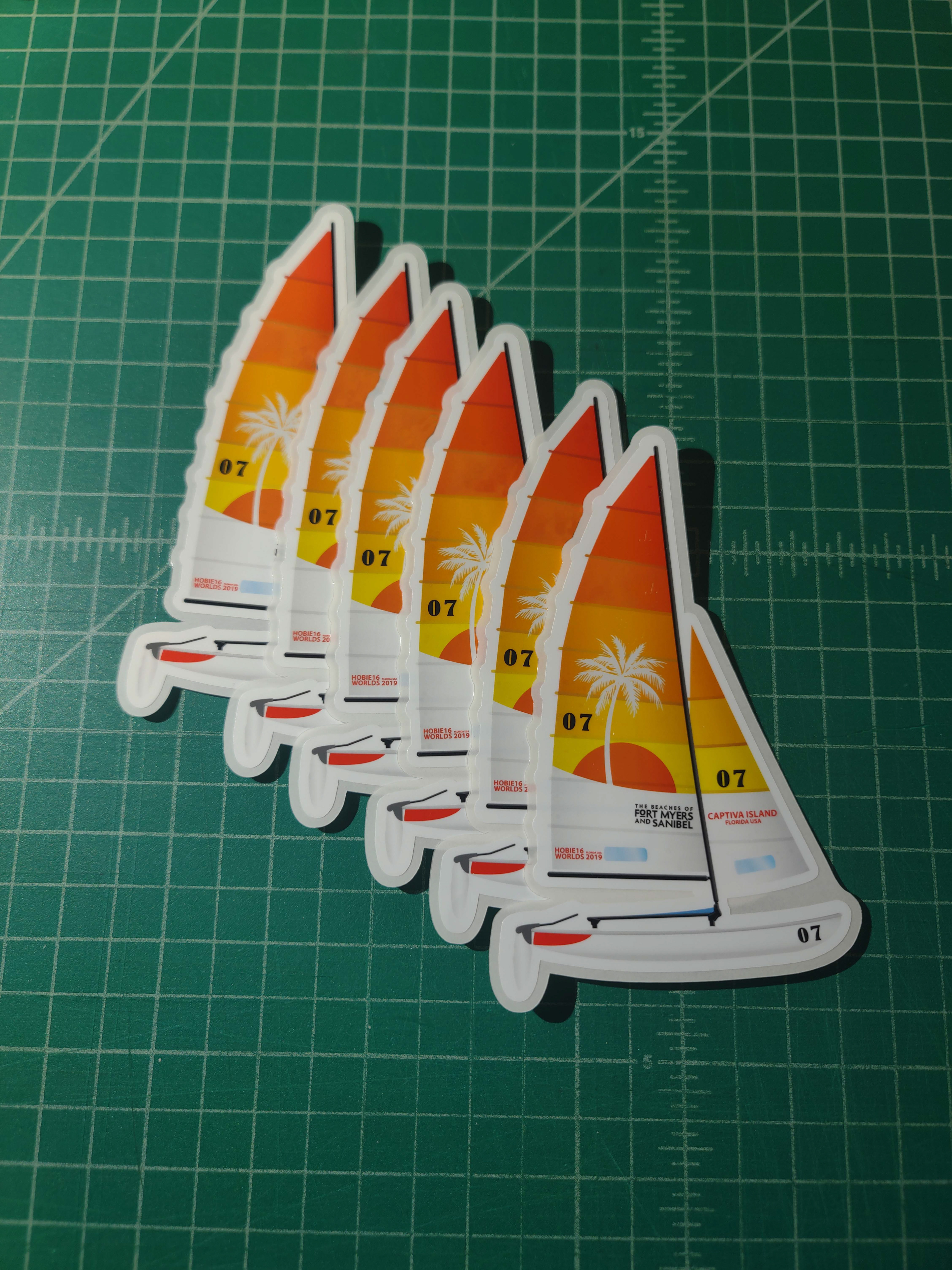 Custom made stickers for a client, H16