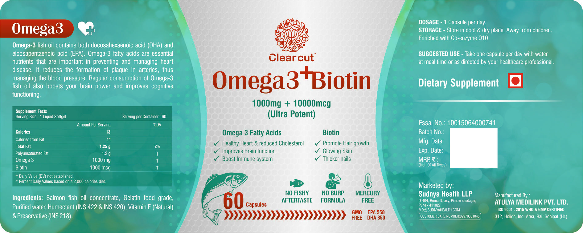 K Designs Omega 3 Tablets