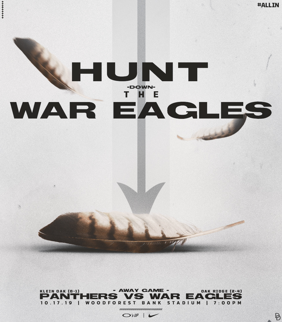 "Hunt Down the War Eagles" - Gameday Graphic
