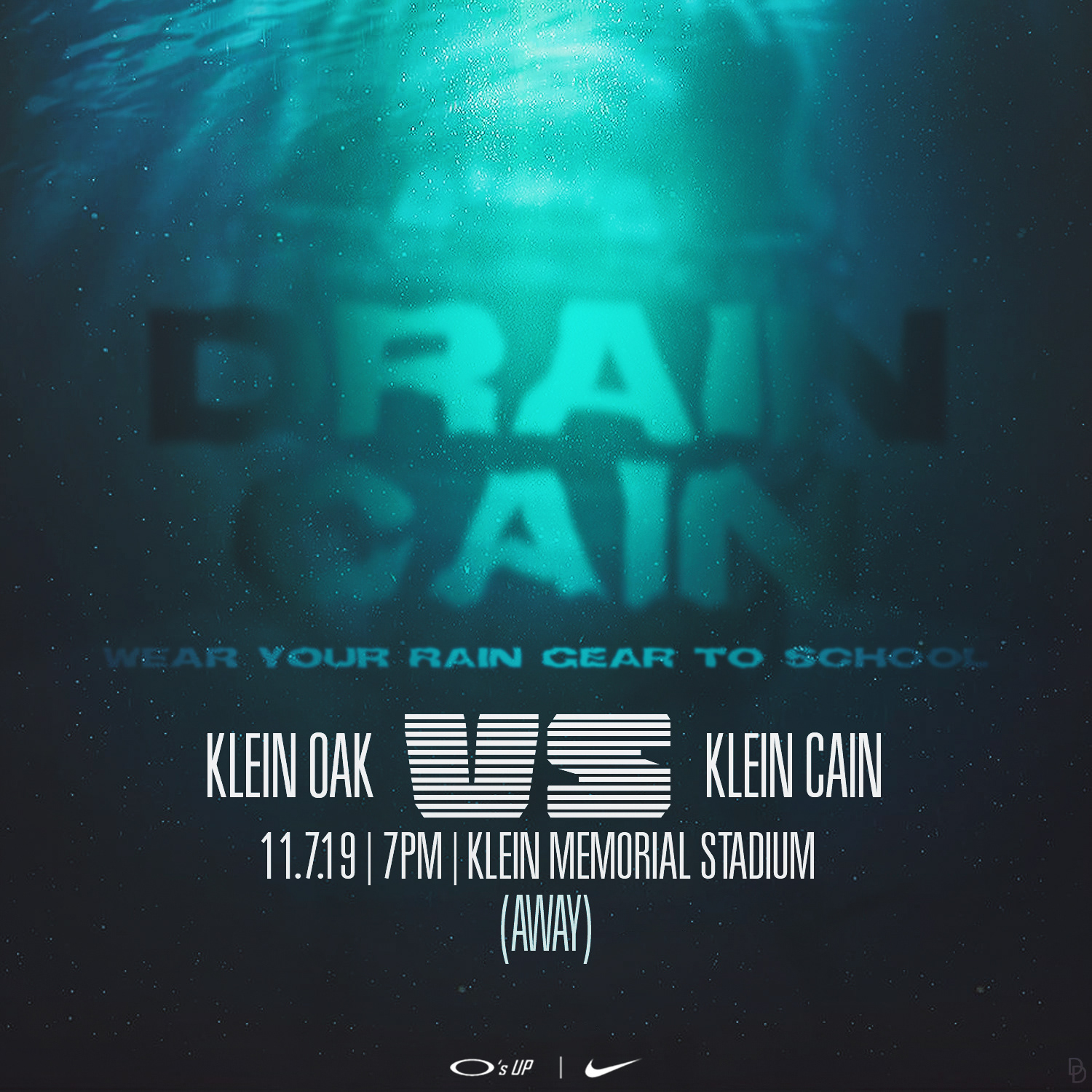 "Drain Cain' Game - Gameday Graphic