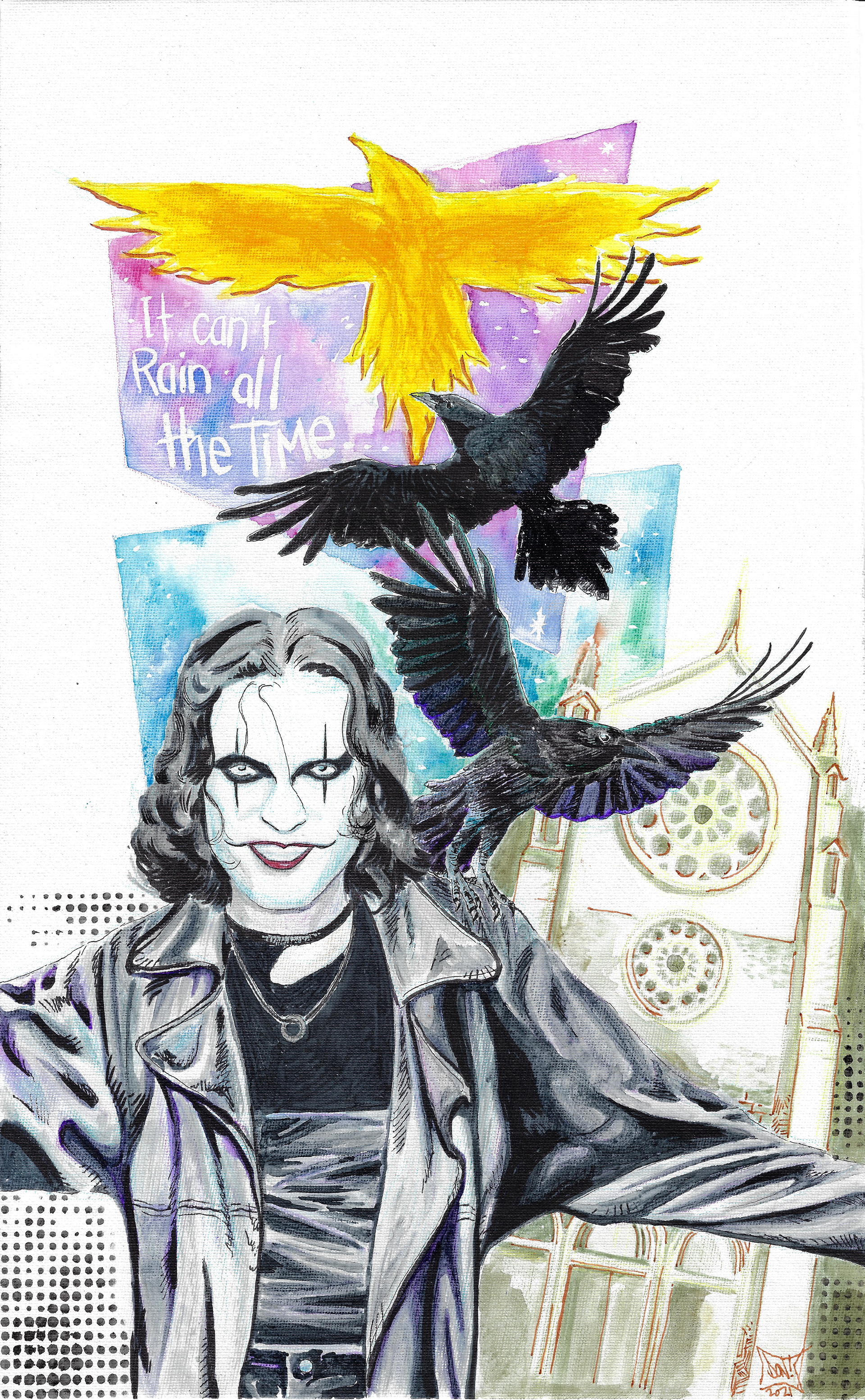 Original art of the Crow 