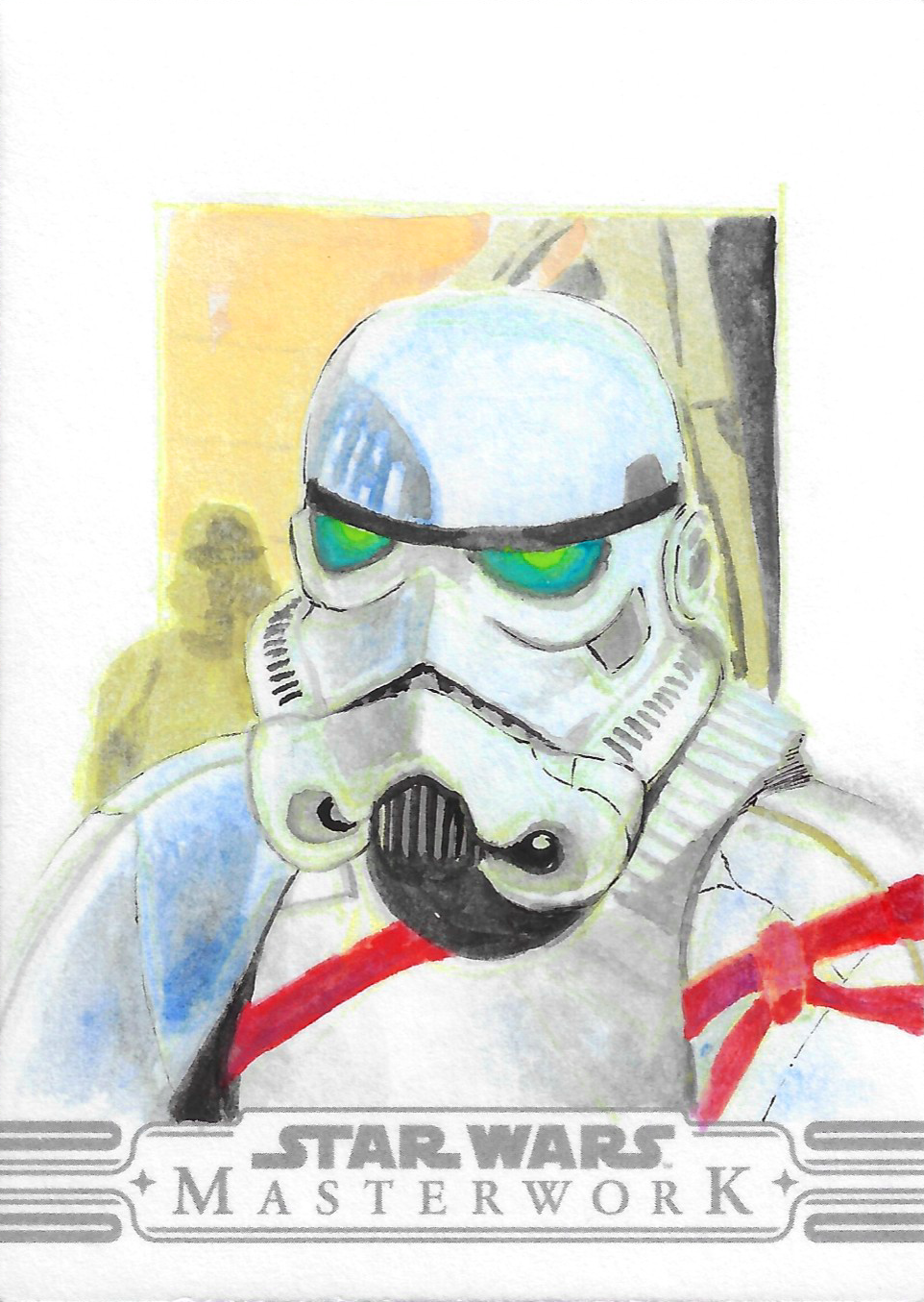 Night Trooper (gouache & ink)