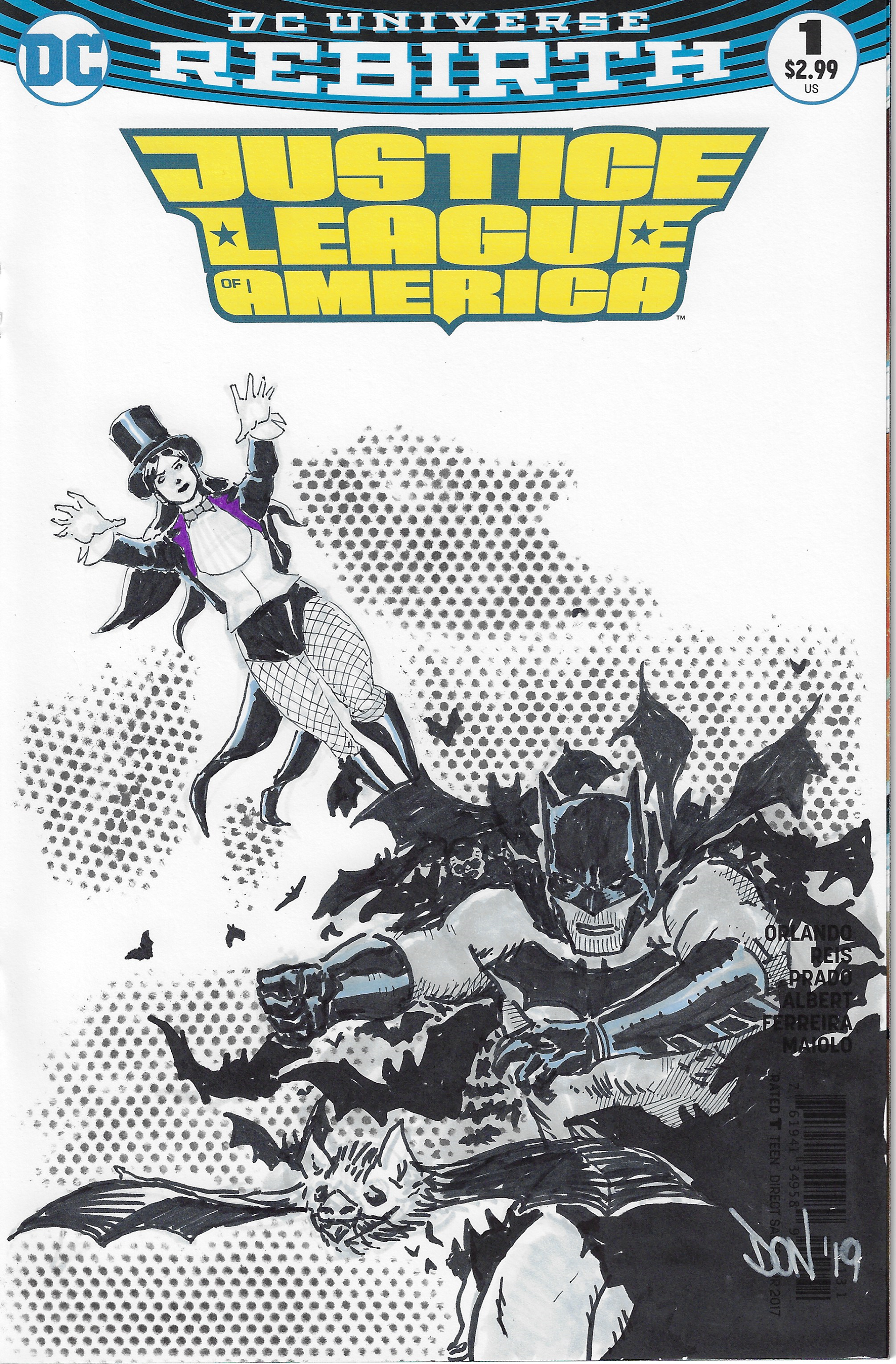 original sketch cover art