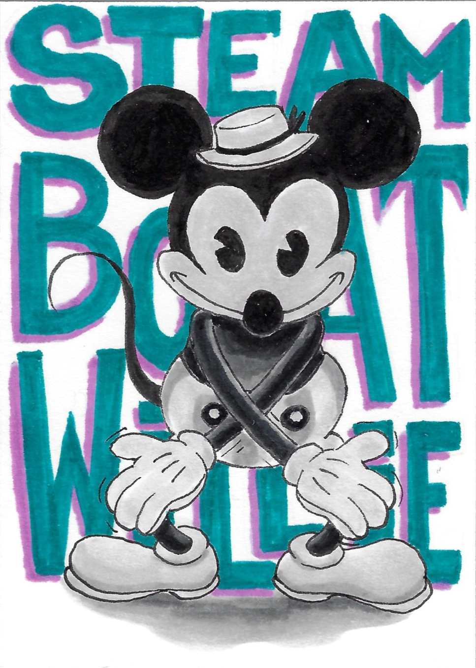 Knobby Knees Steamboat Willie