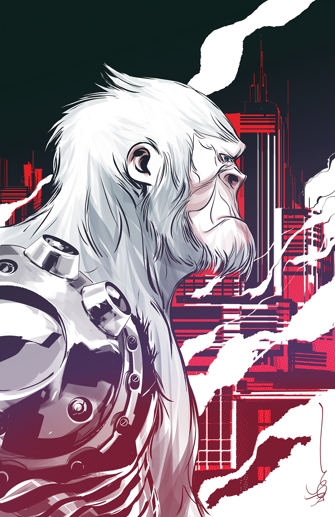 Pablo the Gorilla #1 variant cover by Dustin Nguyen