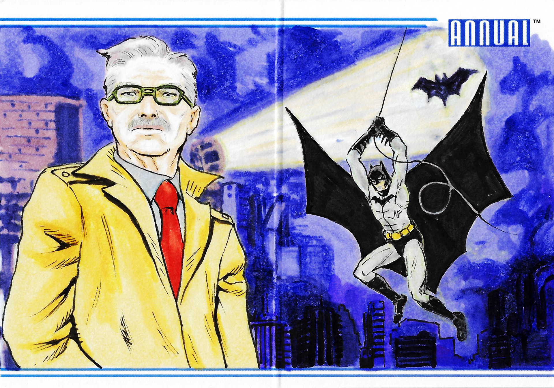 Gotham Night booklet ft. Commissioner Gordon & Batman