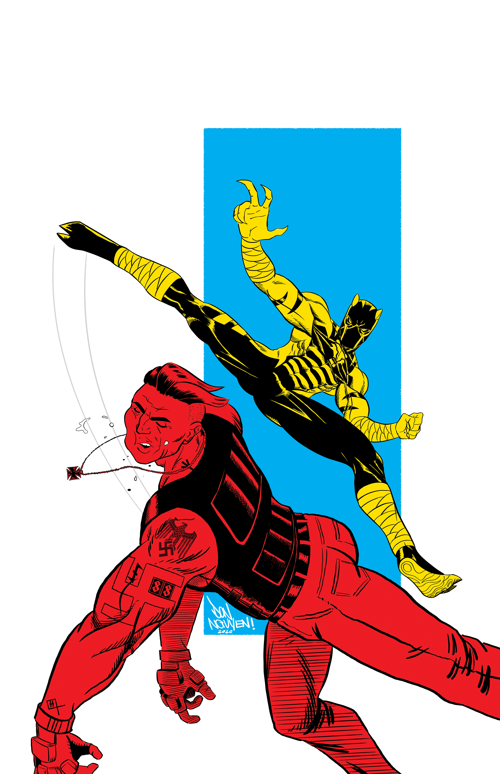 Midnight  Tiger Pin-up