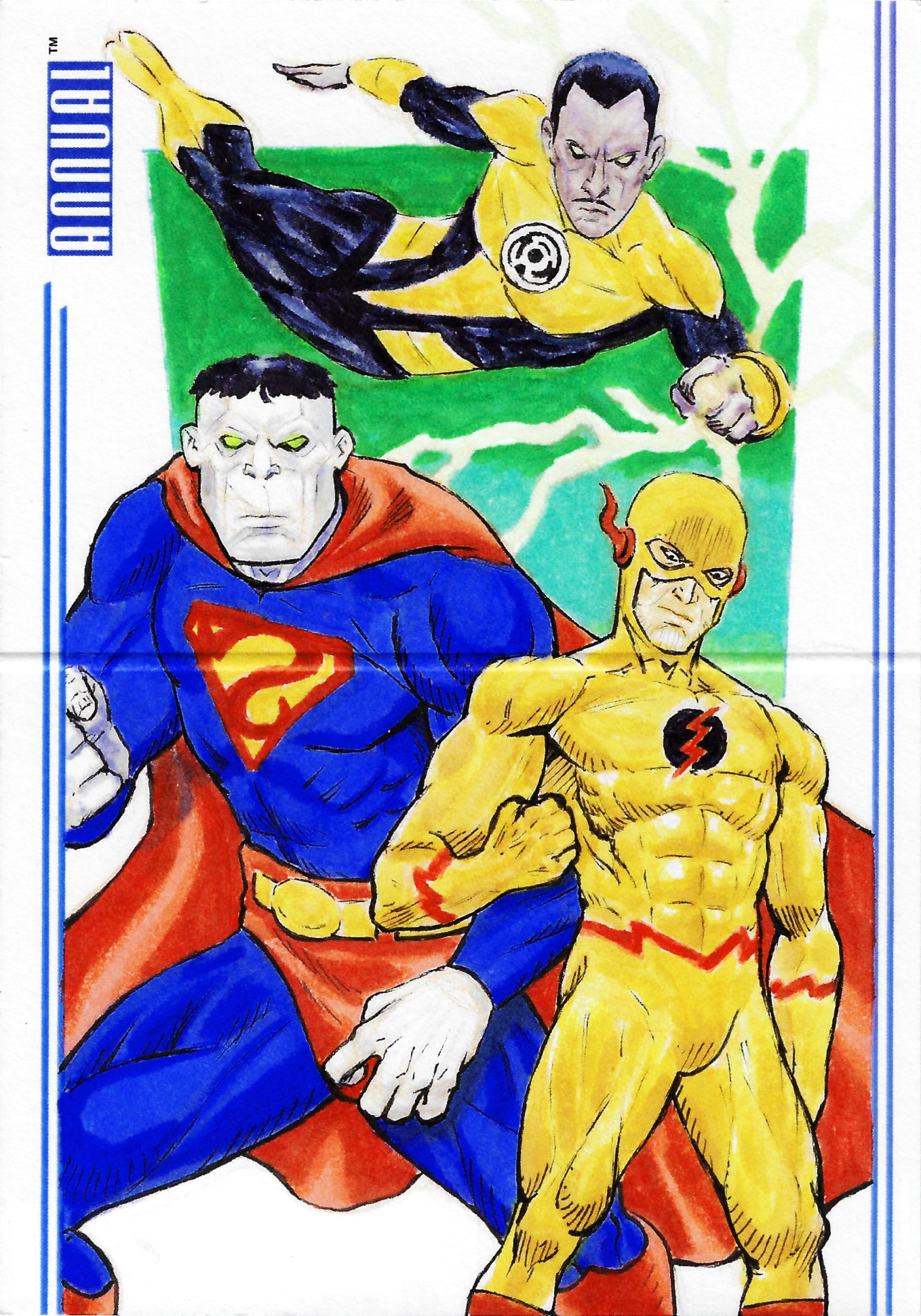 Opposed booklet ft. Sinestro, Bizzaro & Reverse Flash 