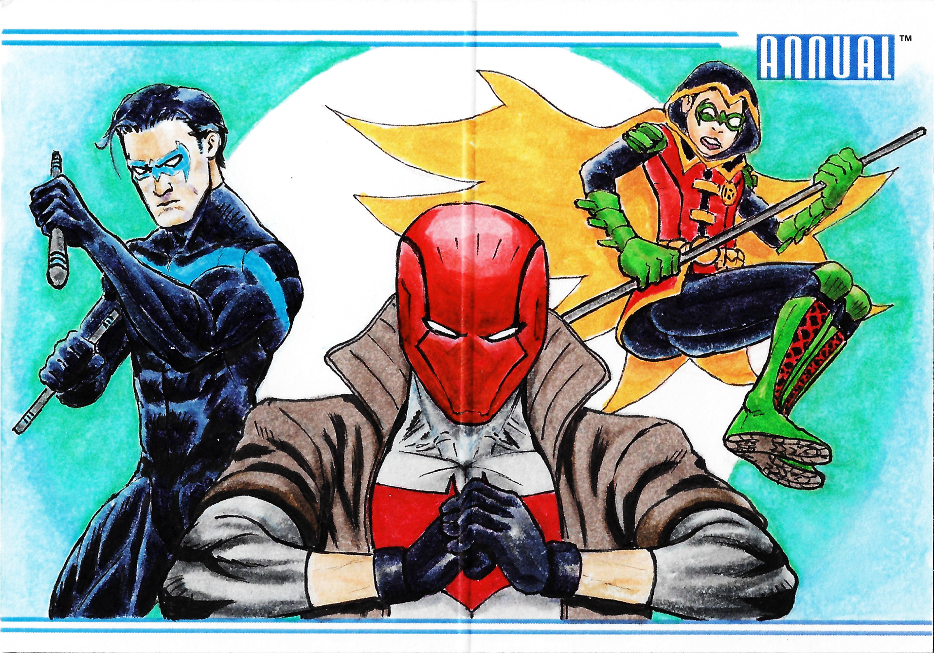 Nightwing, Red Hood & Robin booklet