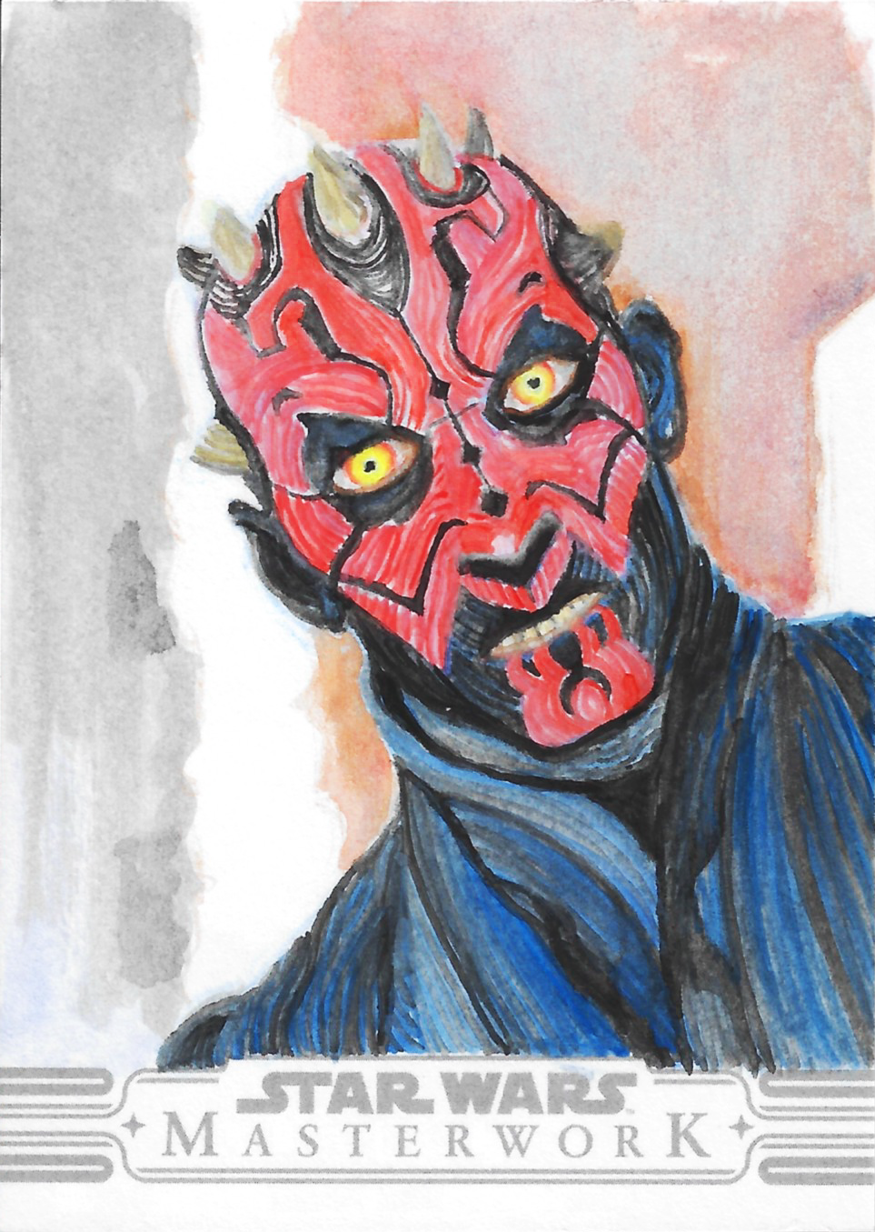 Darth Maul (gouache)
