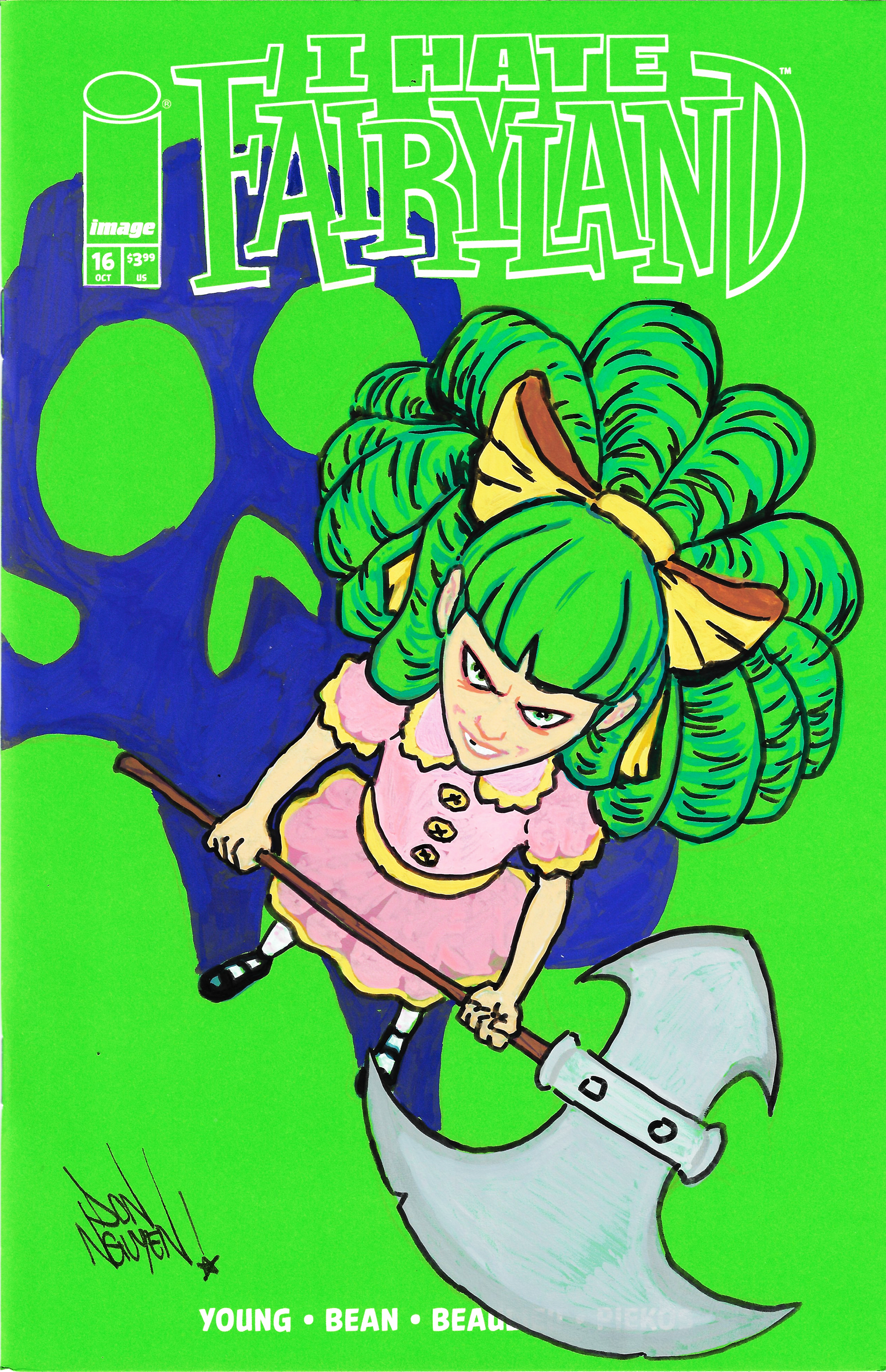 I Hate Fairyland green sketch cover
