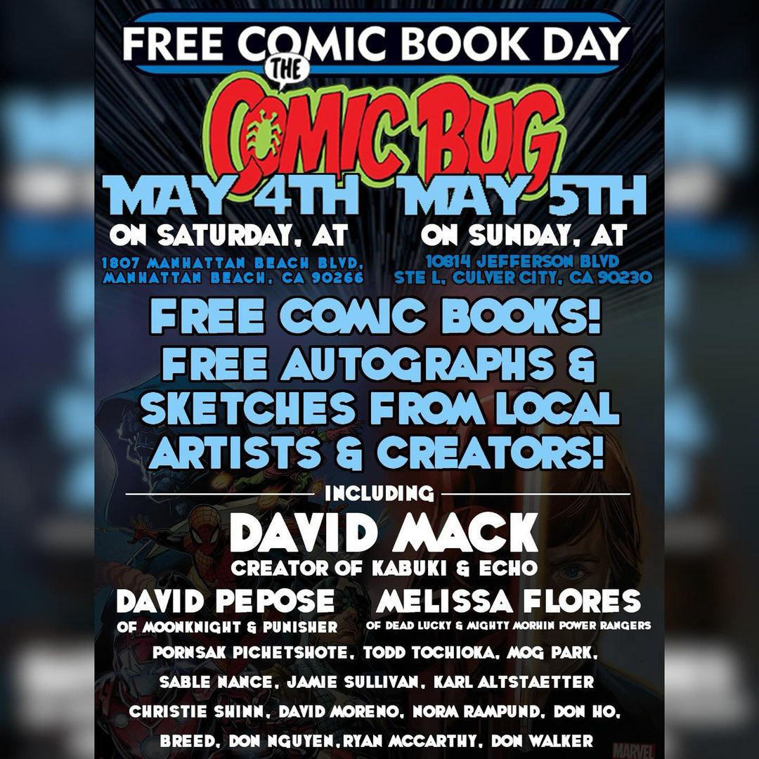 Free Comic Book Day 2024 at the Comic Bug