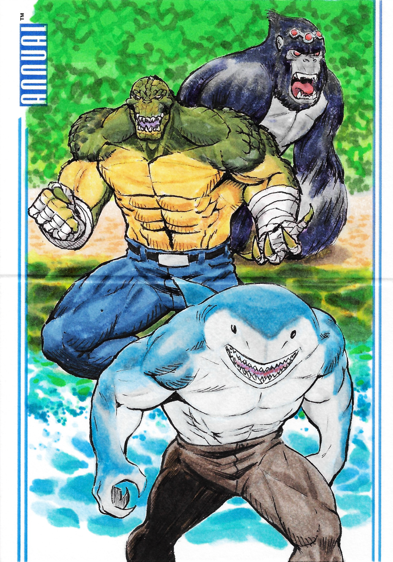 Animalistic ft. Gorilla Grodd, Killer Croc & King Shark booklet