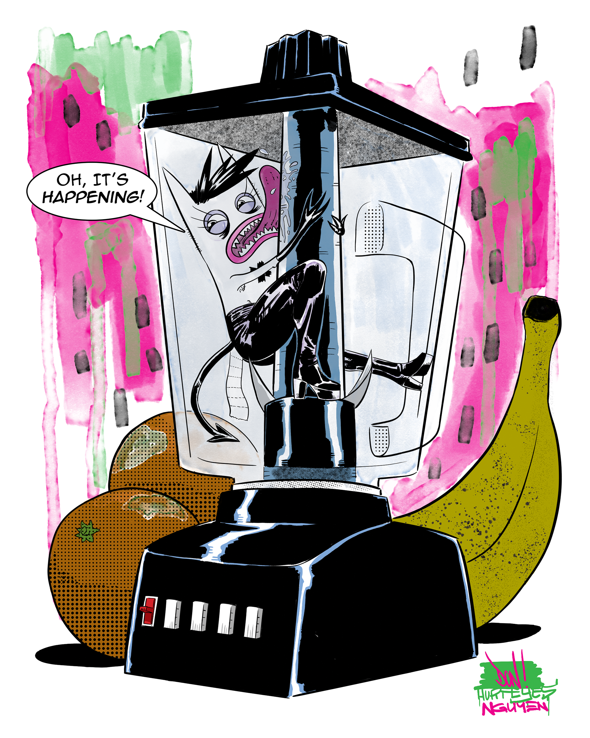 Demon Bitch: Off the Wagon Pin-up