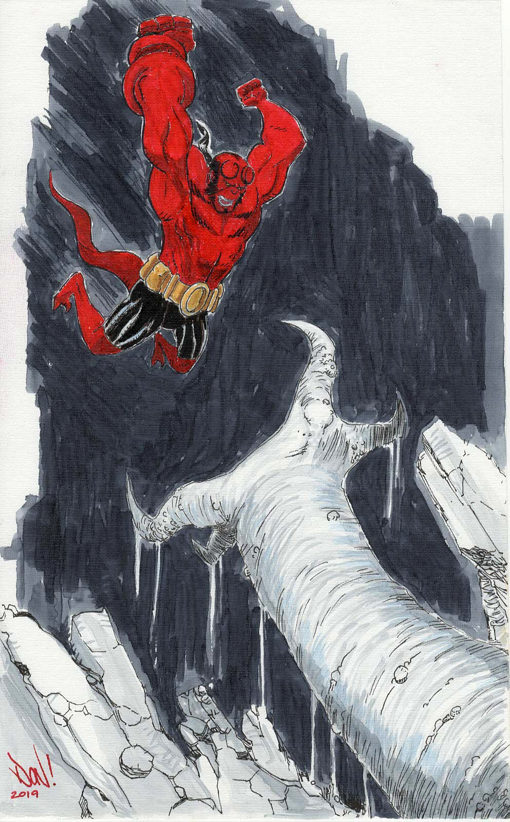 Hellboy original piece