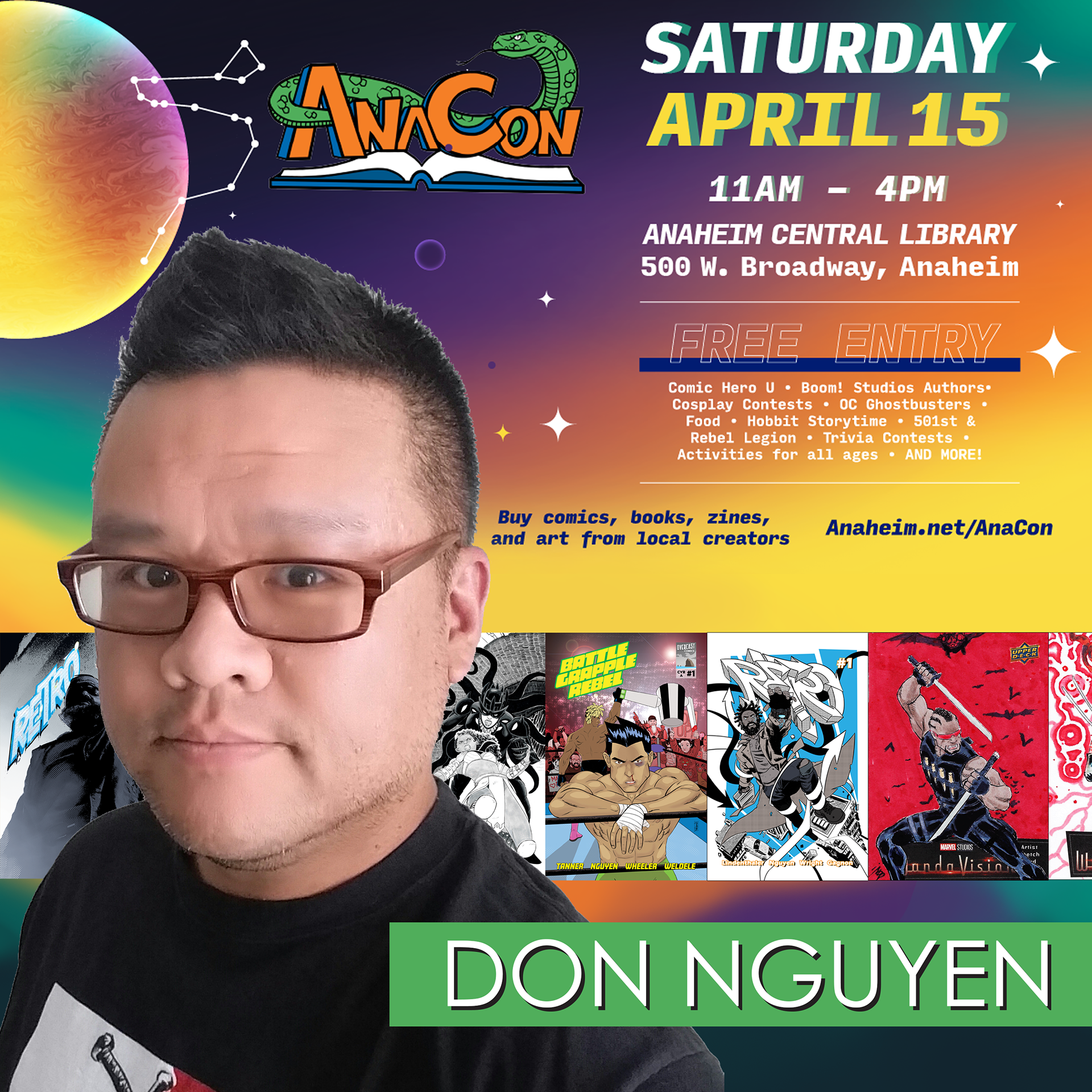 Ana-Con at Anaheim Central Library 2023 guest