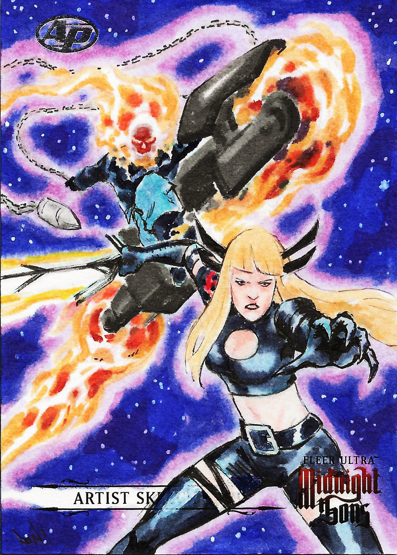 Magik & Danny Ketch Ghost Rider Artist Proof