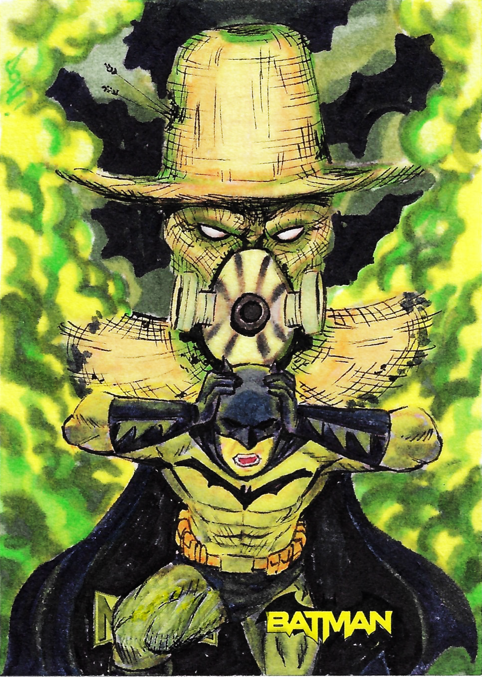 Scarecrow vs Batman