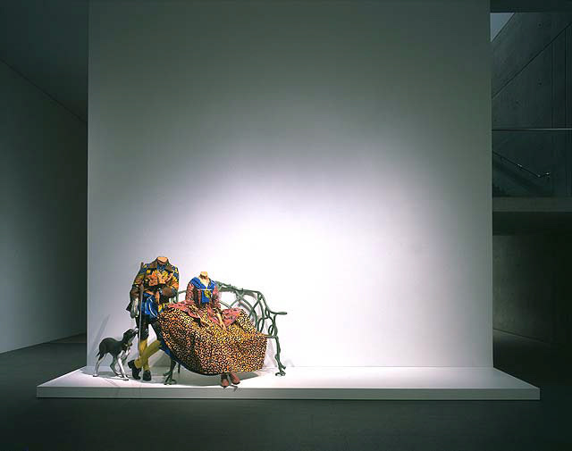 Yinka Shonibare, Mr and Mrs Andrews without their heads (1998)