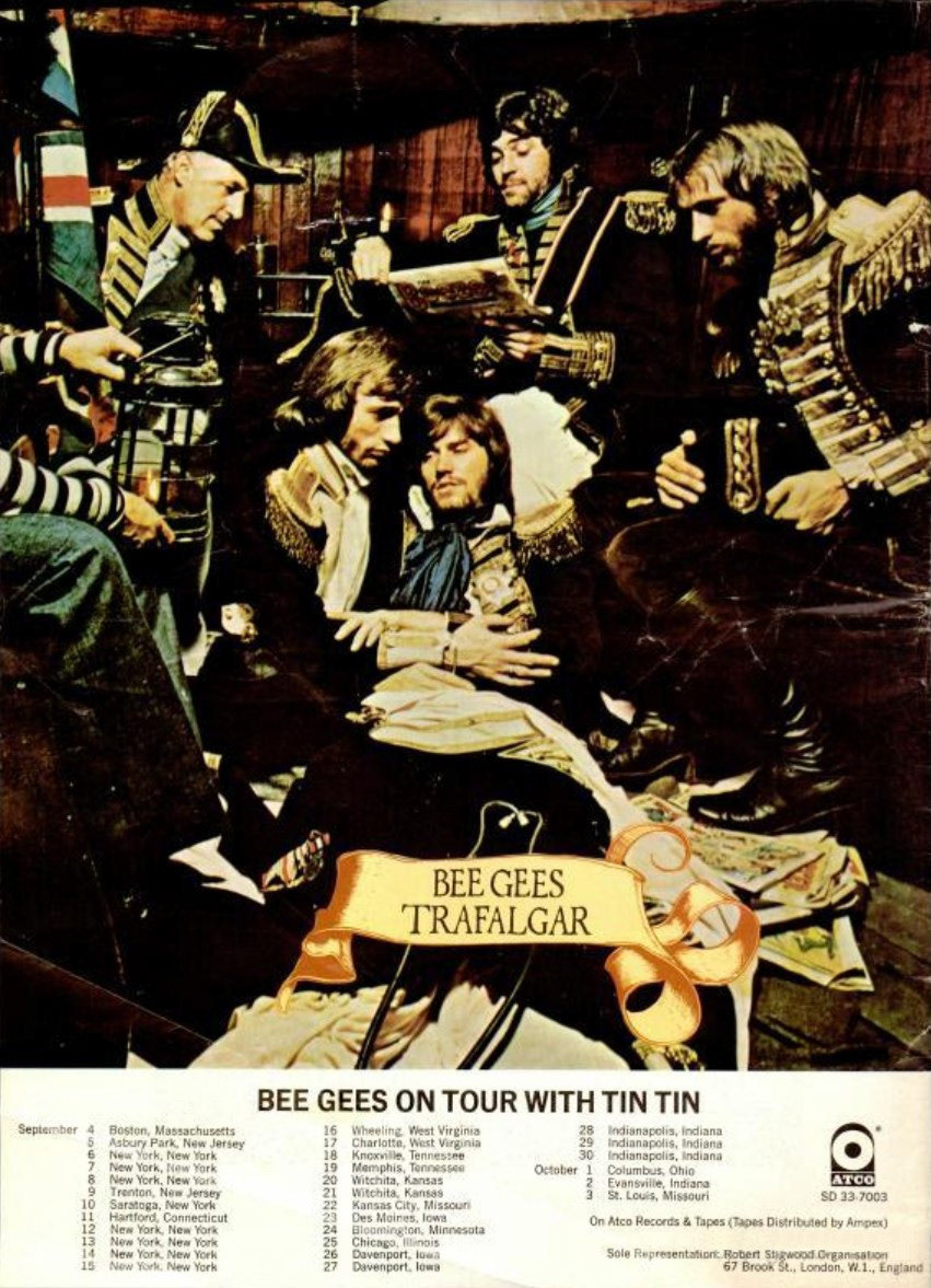 Bee Gees, Trafalgar US tour advertisement (1971)