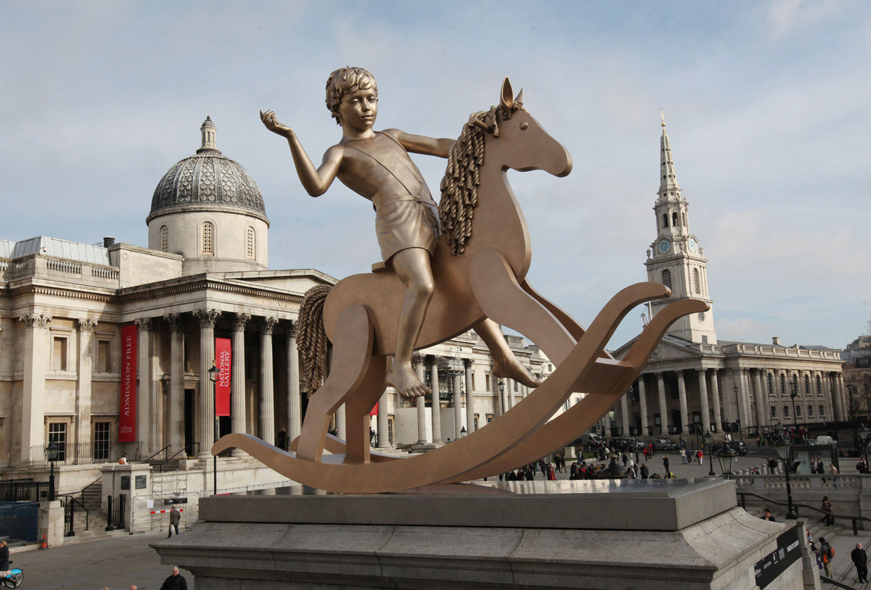 Elmgreen and Dragset, Powerless Structures, Fig 101 (2012) Trafalgar Square