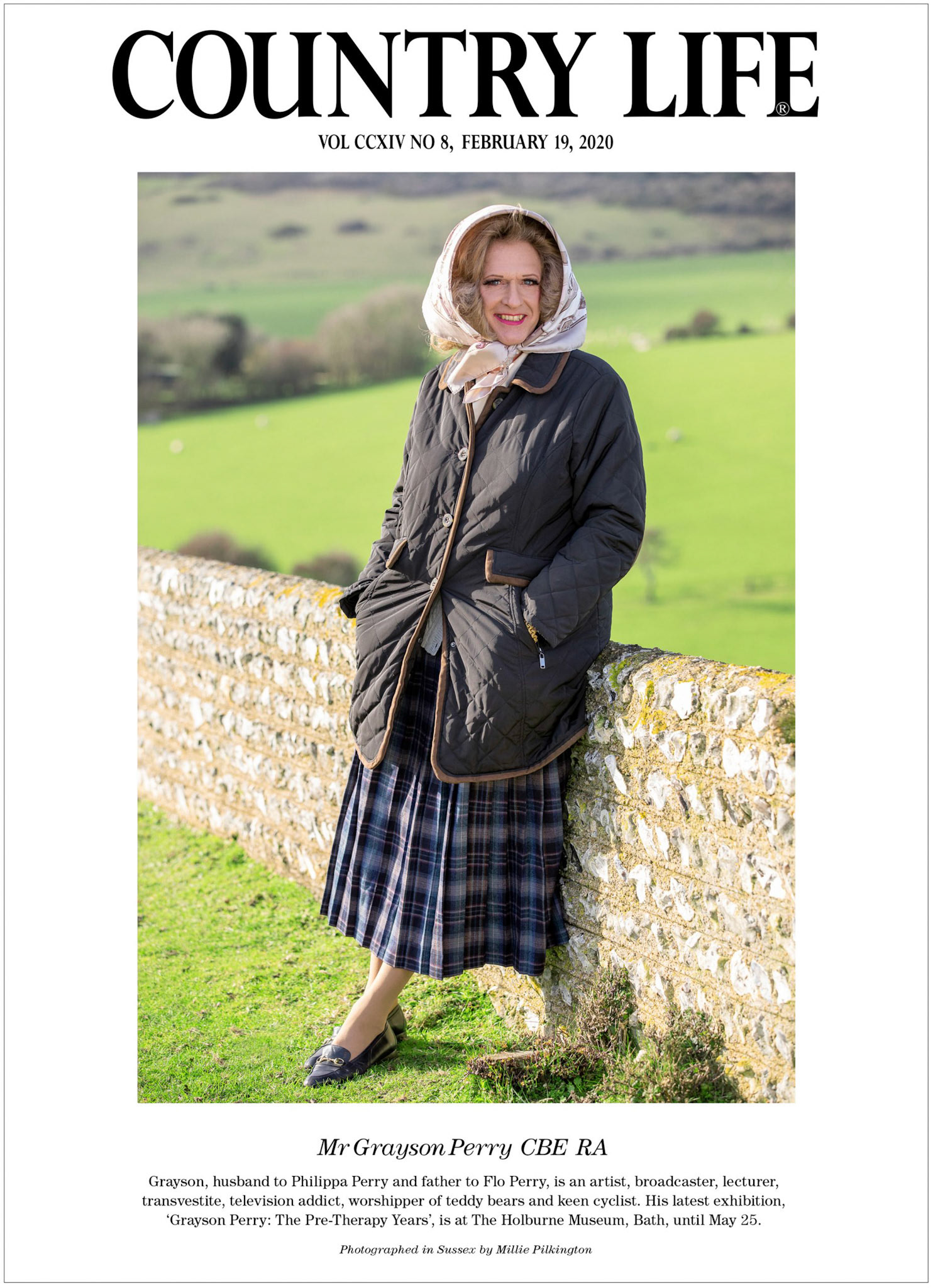 Grayson Perry in Country Life magazine (19 February 2020)