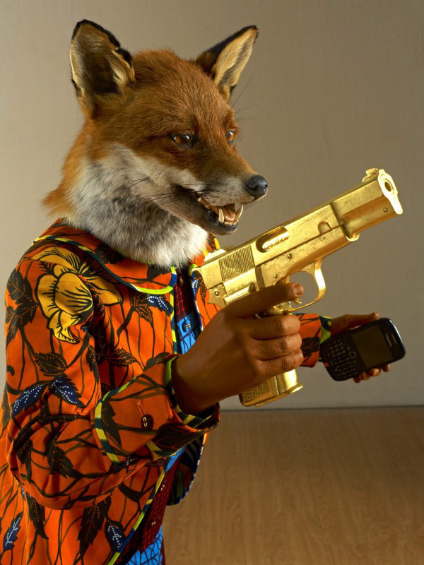 Yinka Shonibare, Revolution Kid (fox boy) (2012) detail