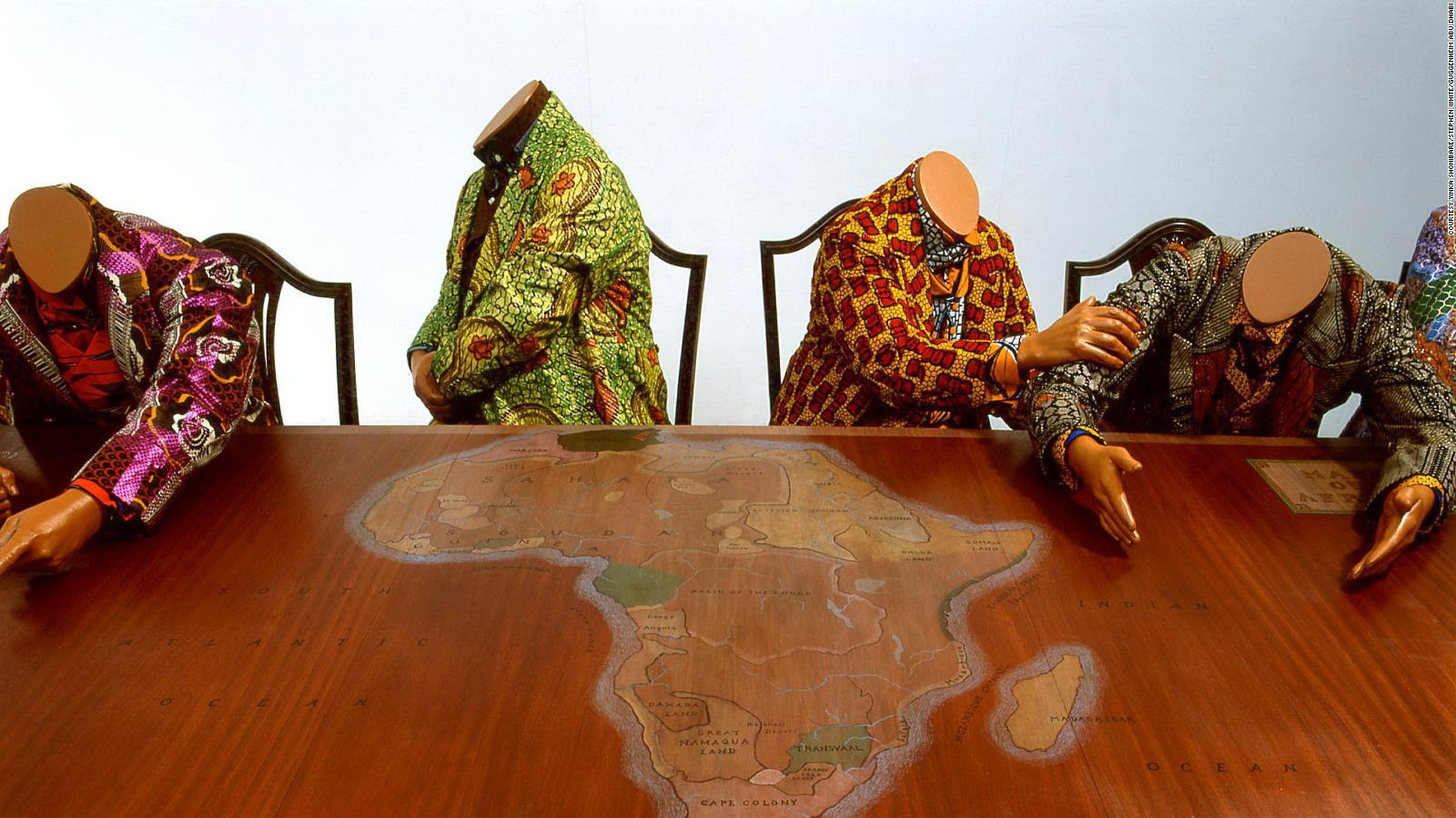 Yinka Shonibare, Scramble for Africa (2003) map