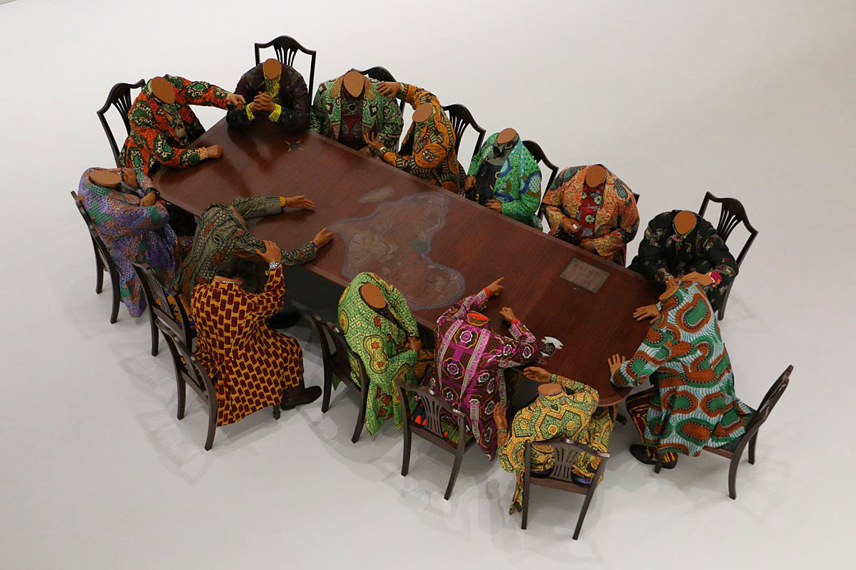 Yinka Shonibare, Scramble for Africa (2003) above
