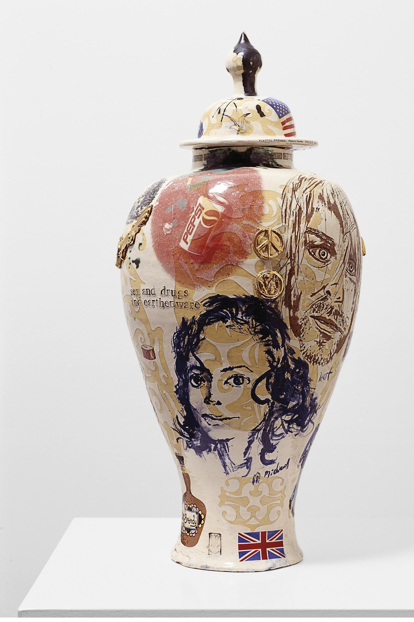 Grayson Perry, Sex and Drugs and Earthenware (1995) National Portrait Gallery
