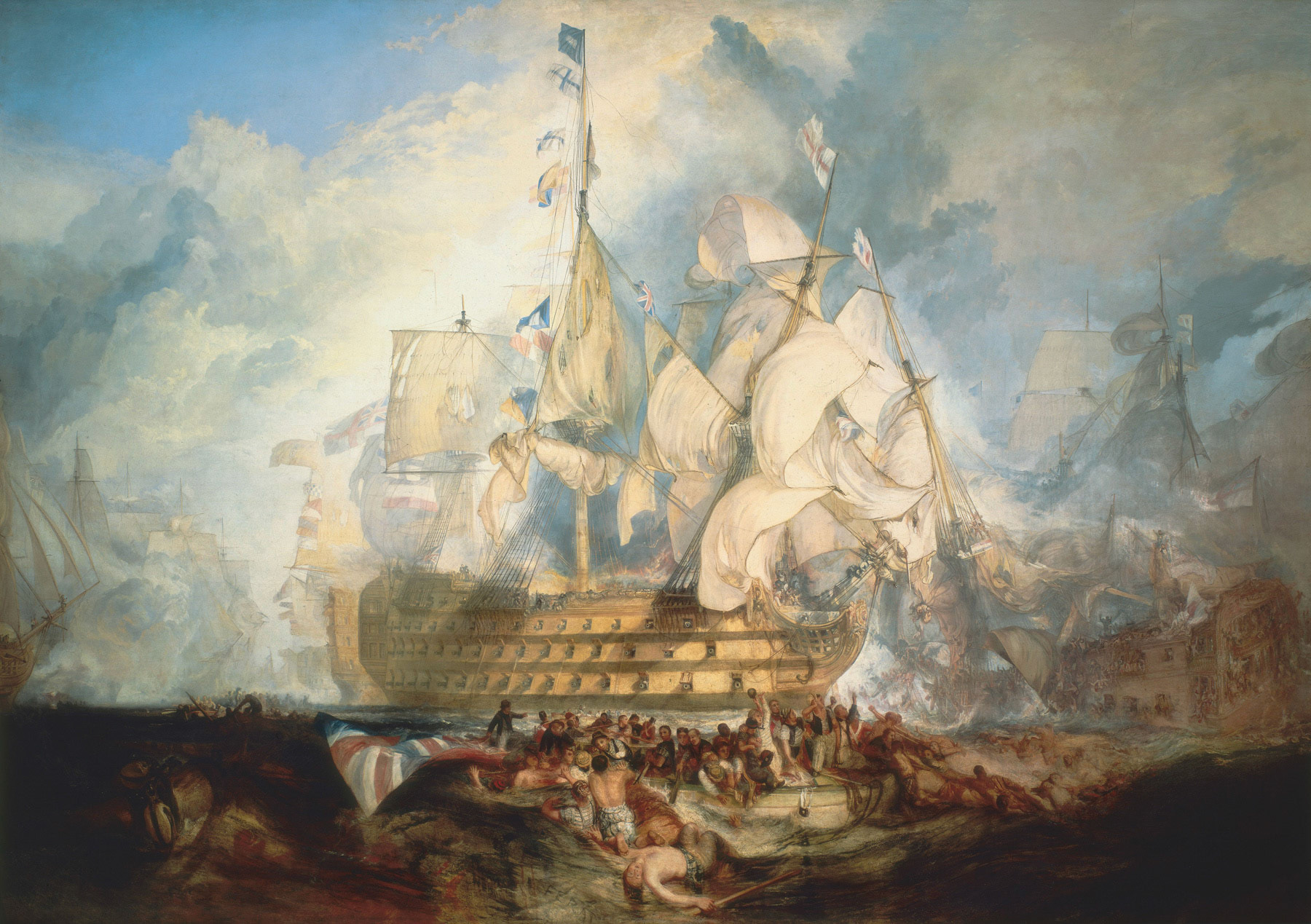 JMW Turner, Battle of Trafalgar (1823) NMM