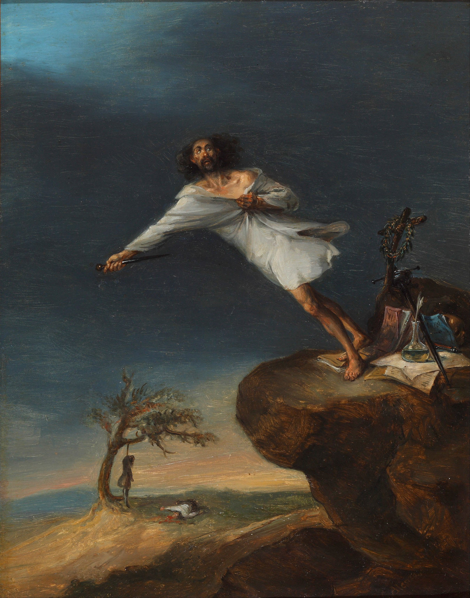 Leonardo Alenza, Satire of Romantic Suicide (1839)