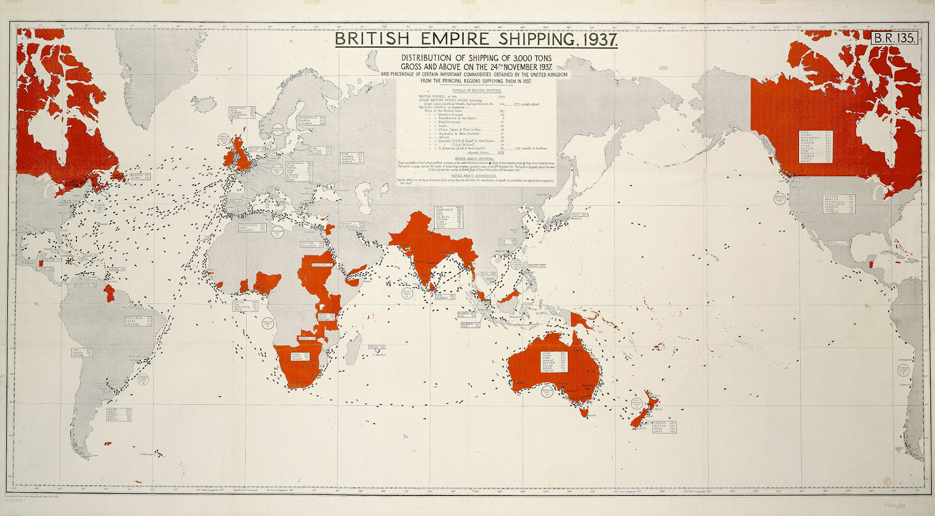 British Empire Shipping (1937) NMM D3331