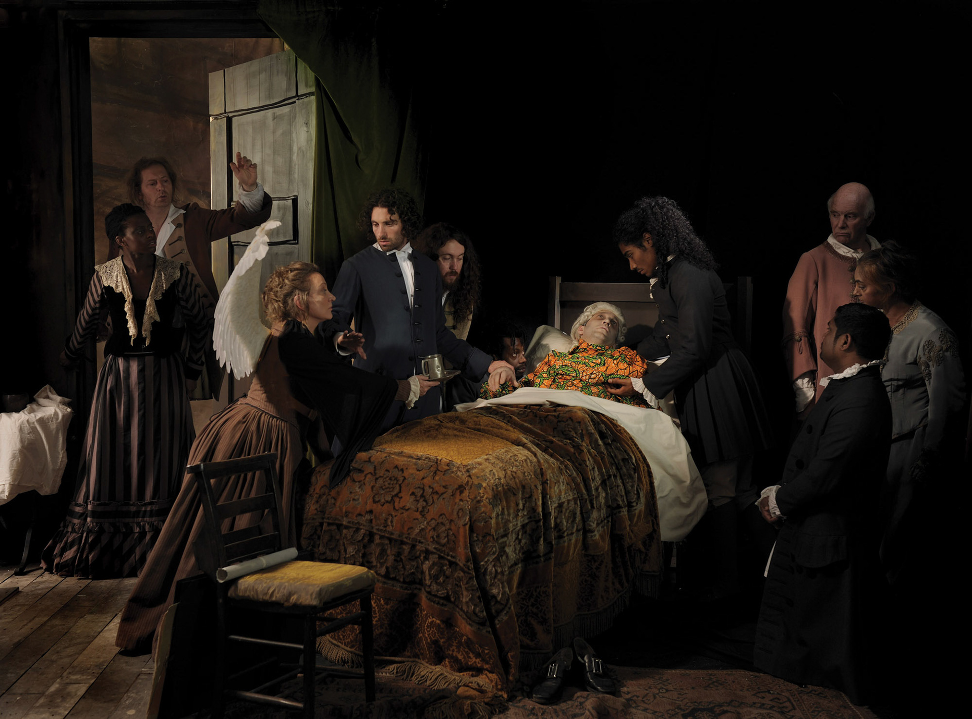 Yinka Shonibare, Fake Death Picture 5 (2011) Digital chromogenic print